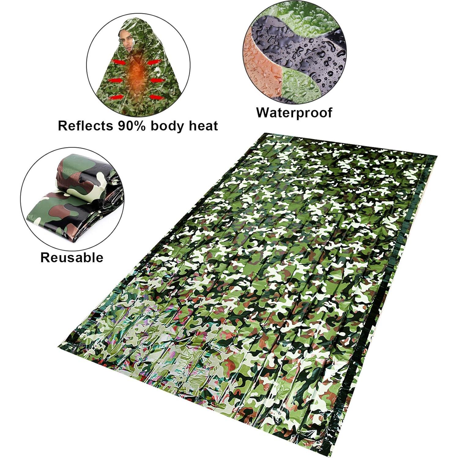 Saco de Dormir de Emergencia Timok Camo 2 Unidades 213x122 cm