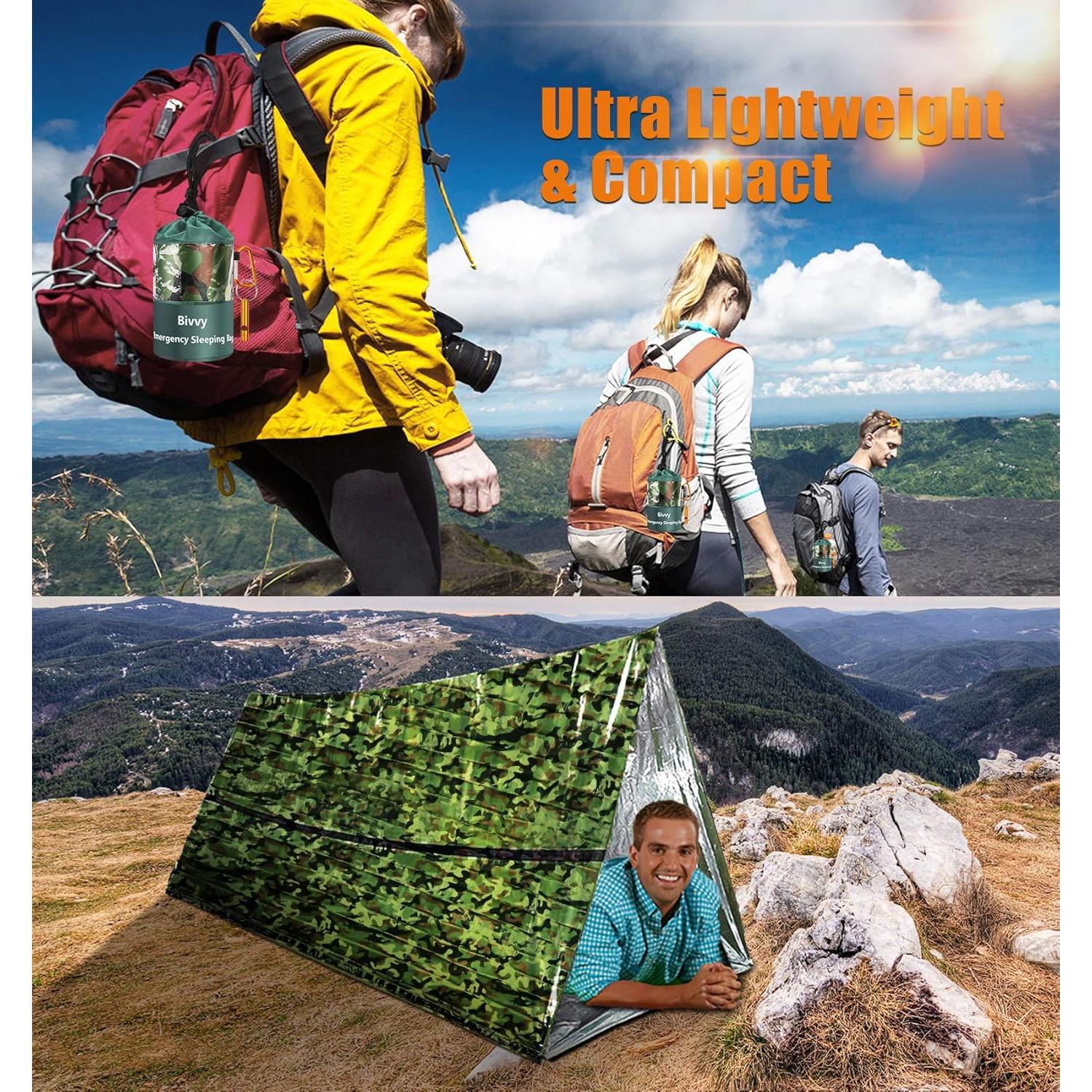 Saco de Dormir de Emergencia Timok Camo 2 Unidades 213x122 cm