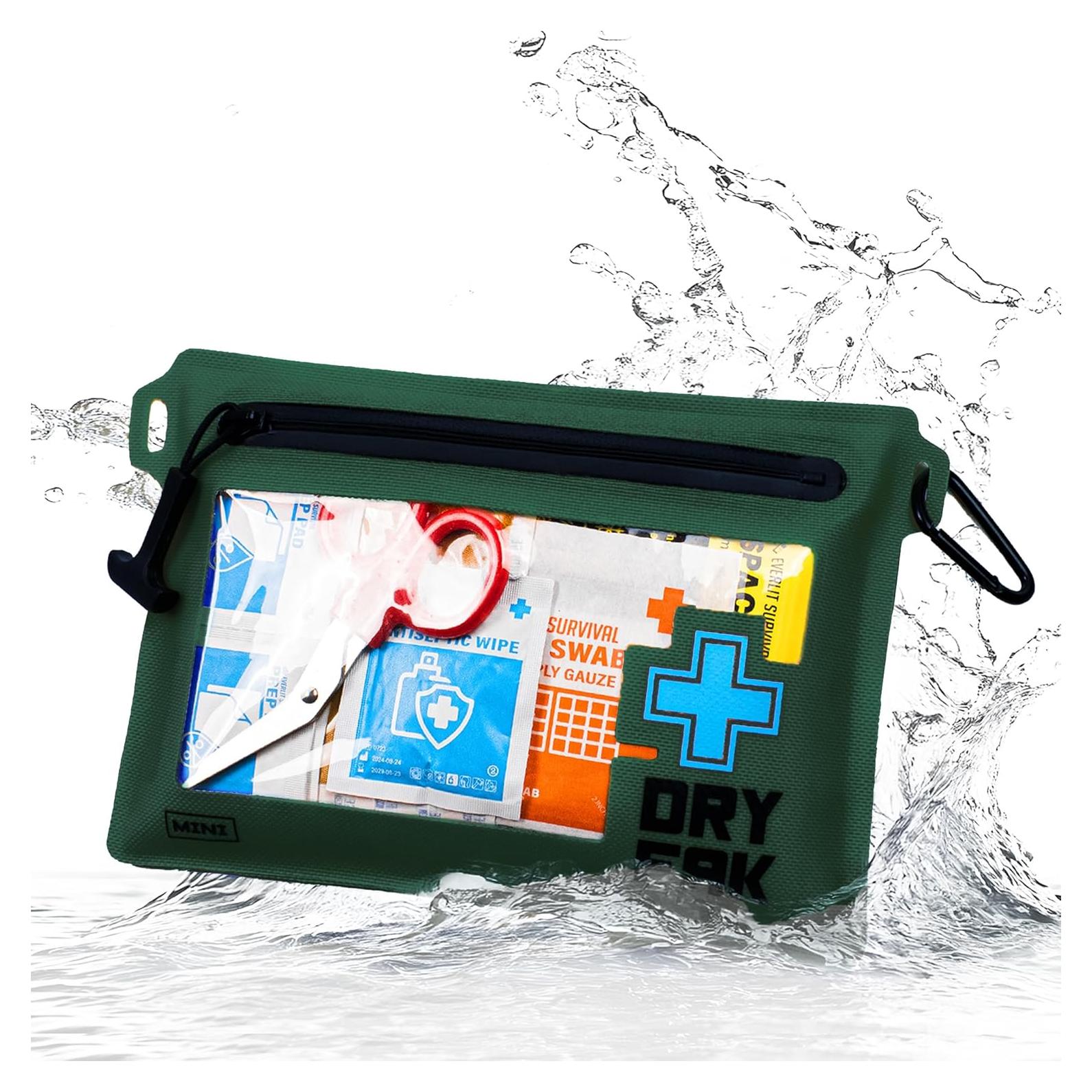 Kit de Primeros Auxilios Impermeable EVERLIT 55 Piezas Verde