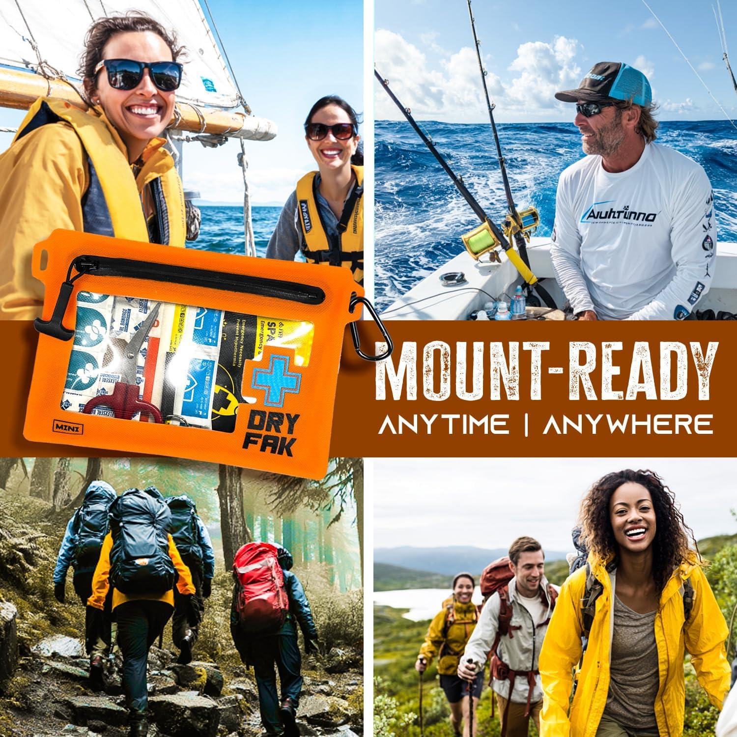 Kit de Primeros Auxilios Impermeable EVERLIT 55 Piezas Verde