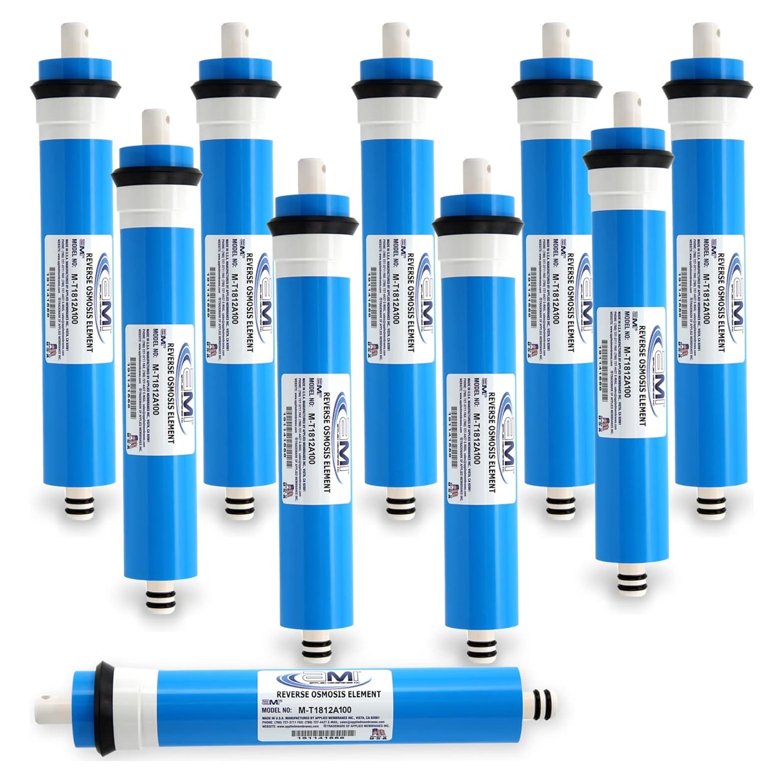 Membrana de Ósmosis Inversa 100 GPD Applied Membranes 10 Unidades