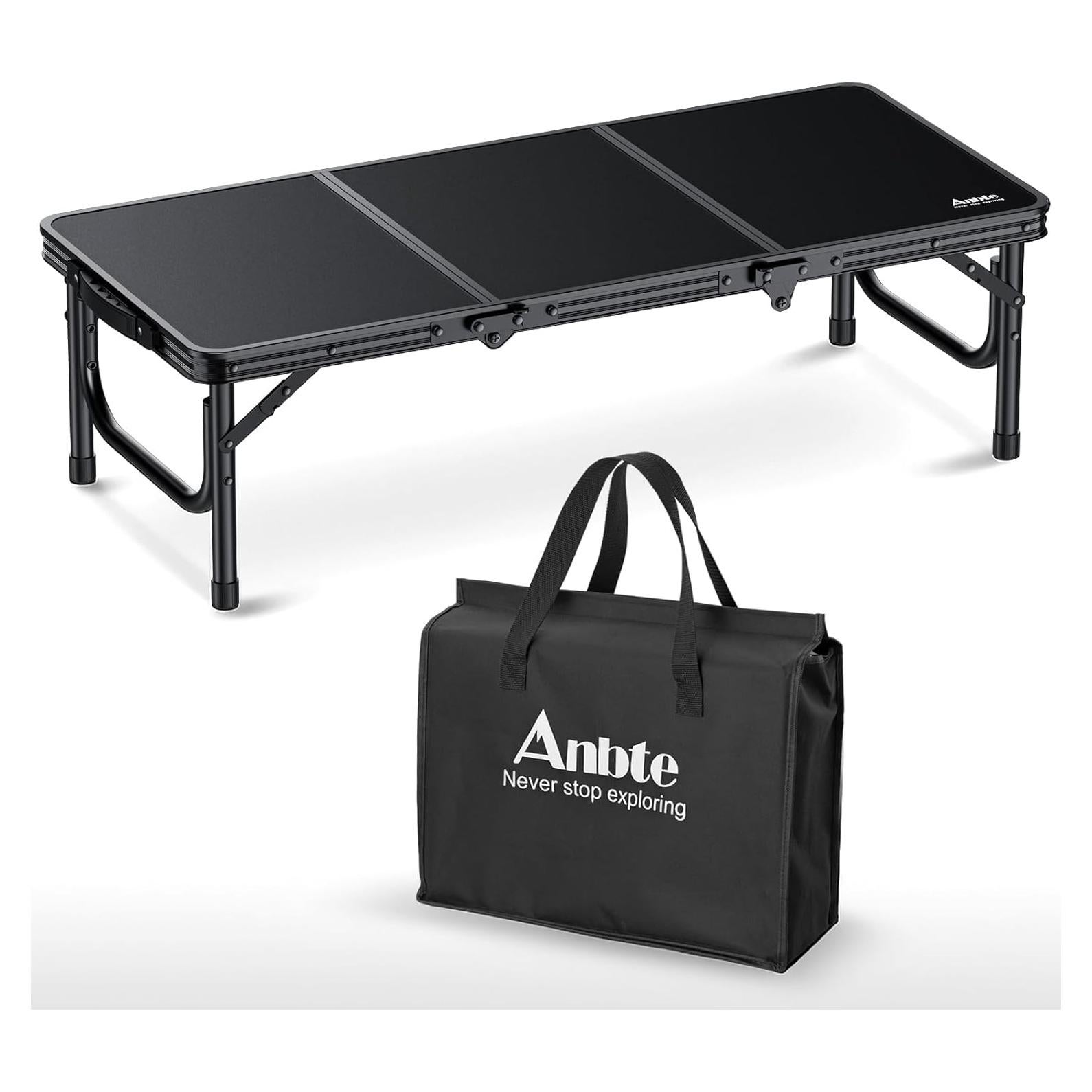 Mesa de Picnic Plegable Anbte Negra 86.4x39.9 cm 29.9 kg