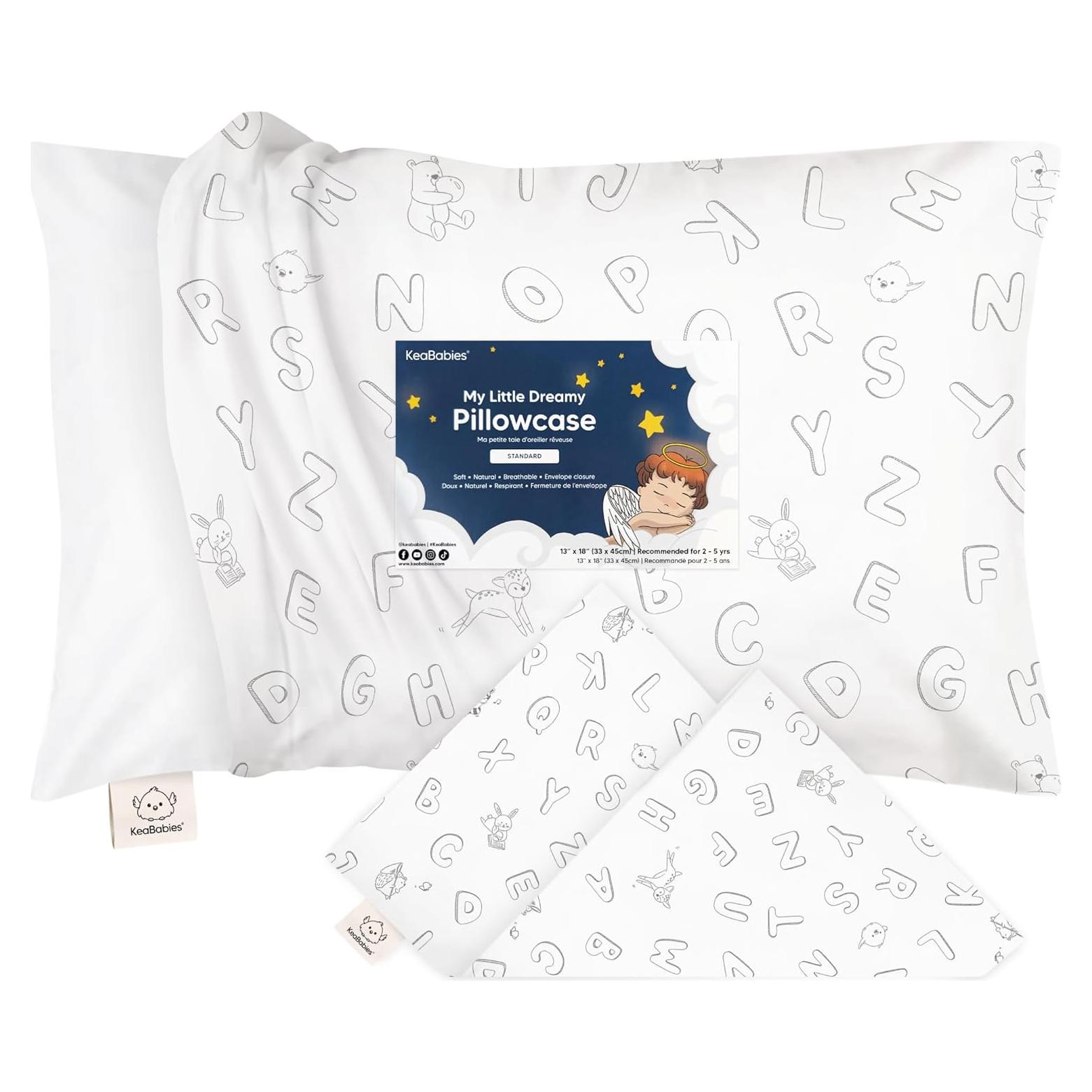 Funda de Almohada para Niños KeaBabies 33x46 cm Algodón Orgánico
