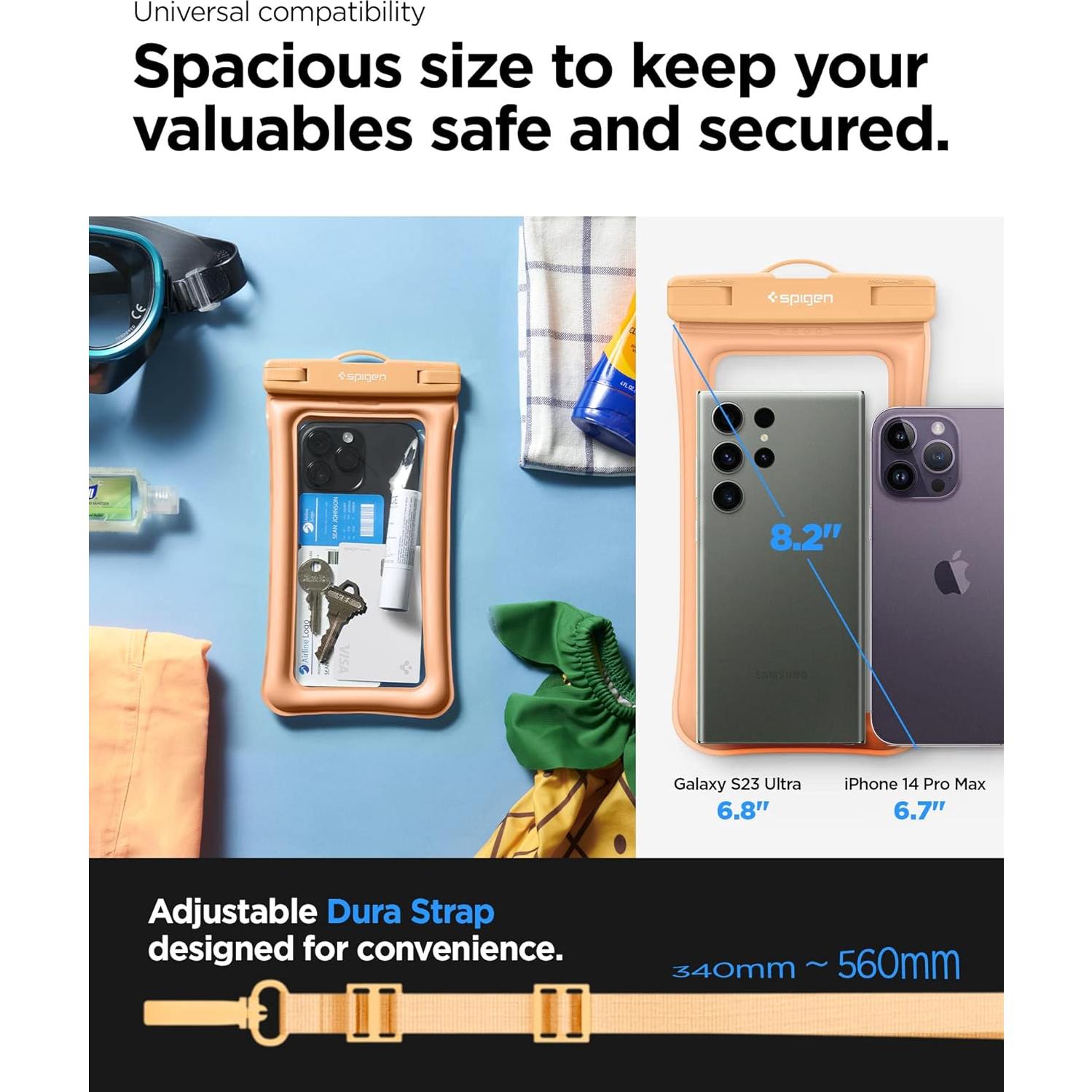 Funda Acuática Flotante Spigen AquaShield IPX8 para Teléfono