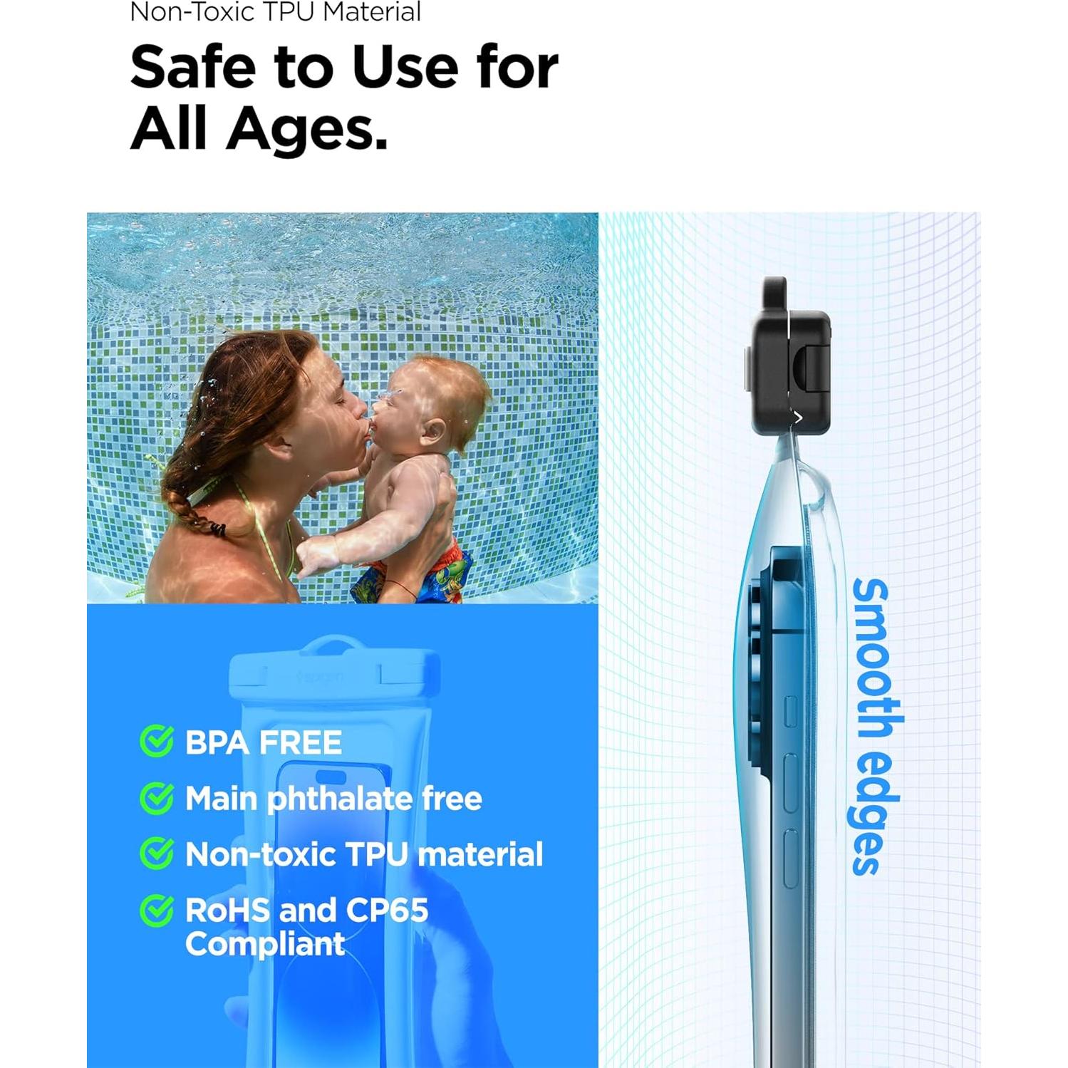 Funda Acuática Flotante Spigen AquaShield IPX8 para Teléfono