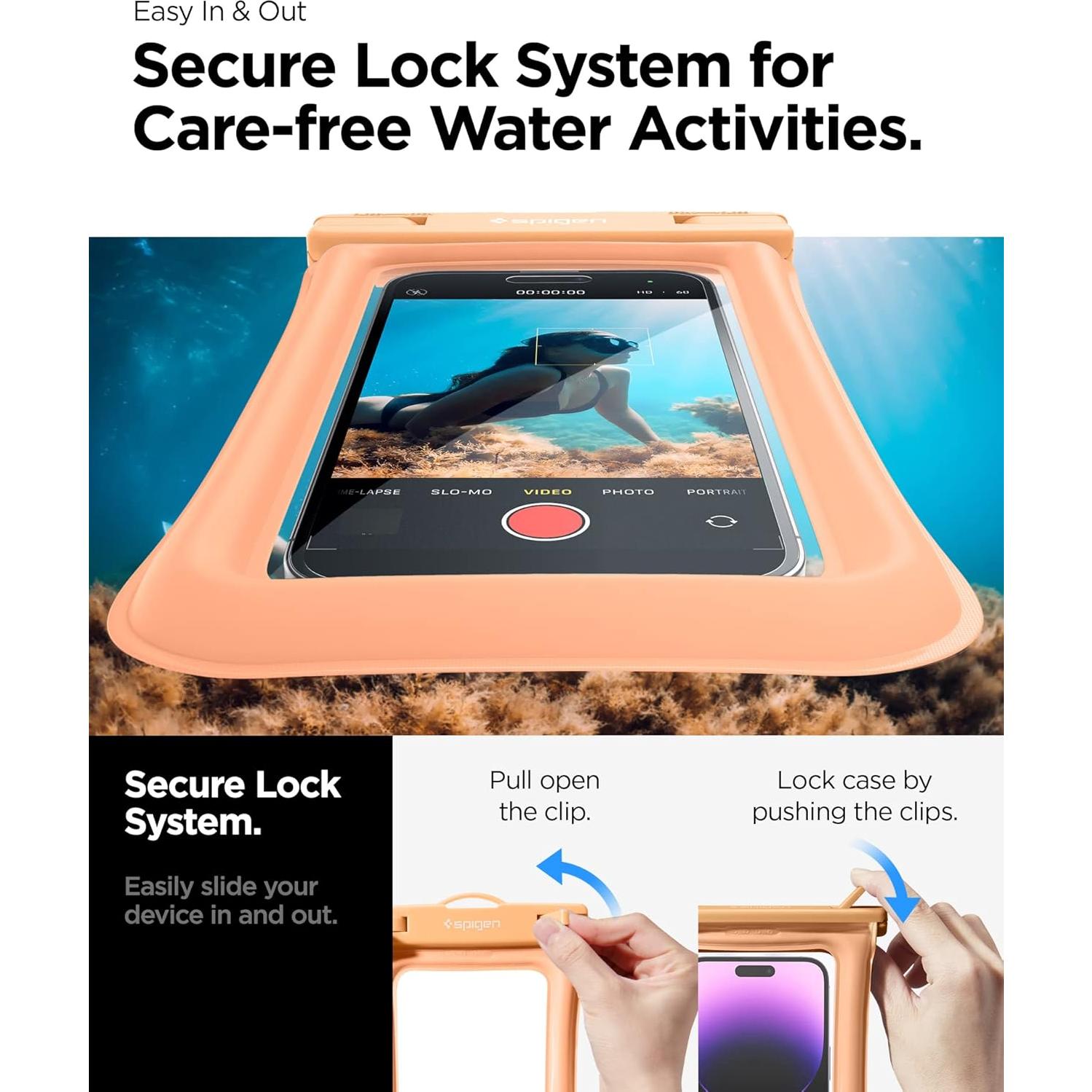 Funda Acuática Flotante Spigen AquaShield IPX8 para Teléfono