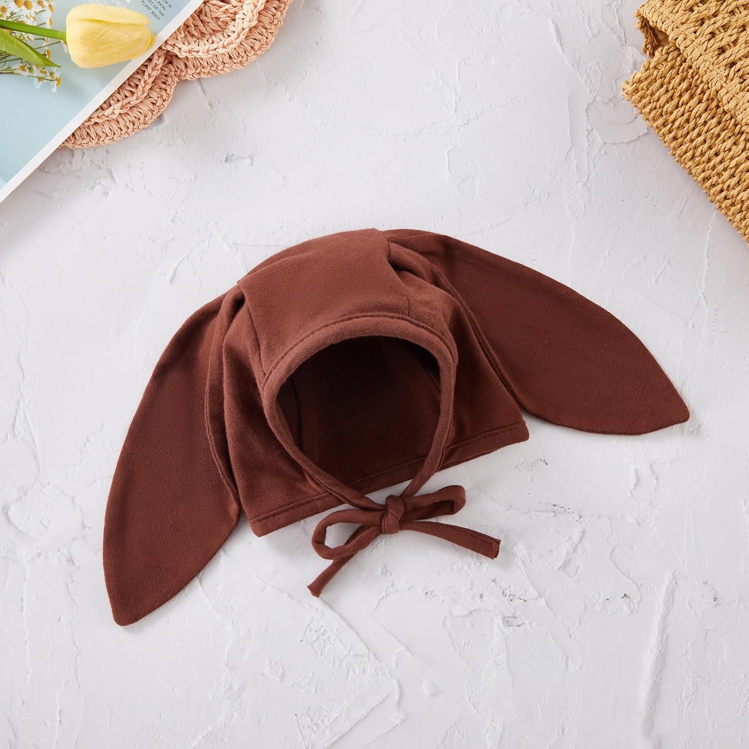 Gorro de Conejo para Bebé Merqwadd - Algodón Suave 0-12 Meses