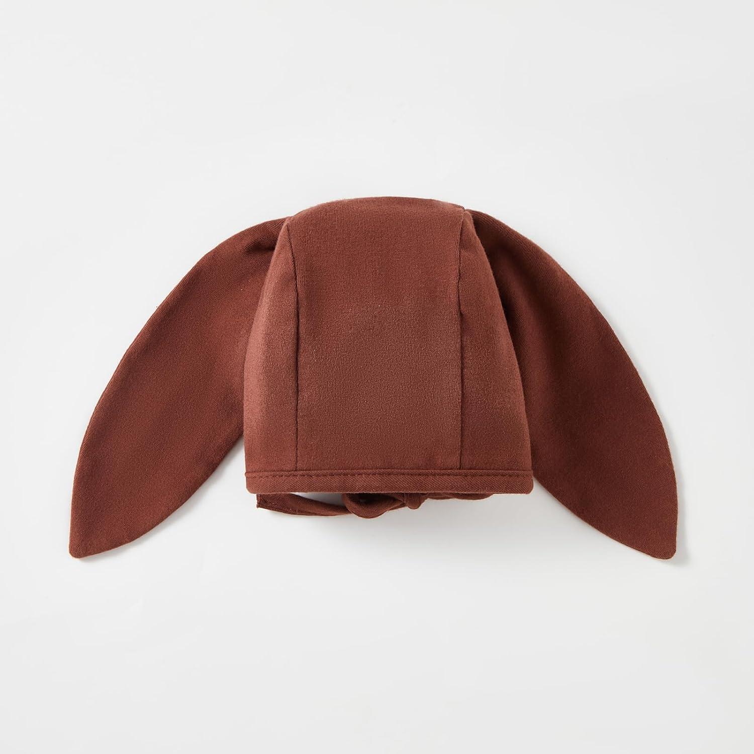 Gorro de Conejo para Bebé Merqwadd - Algodón Suave 0-12 Meses