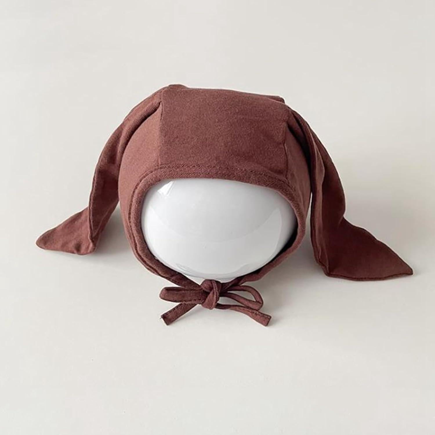 Gorro de Conejo para Bebé Merqwadd - Algodón Suave 0-12 Meses