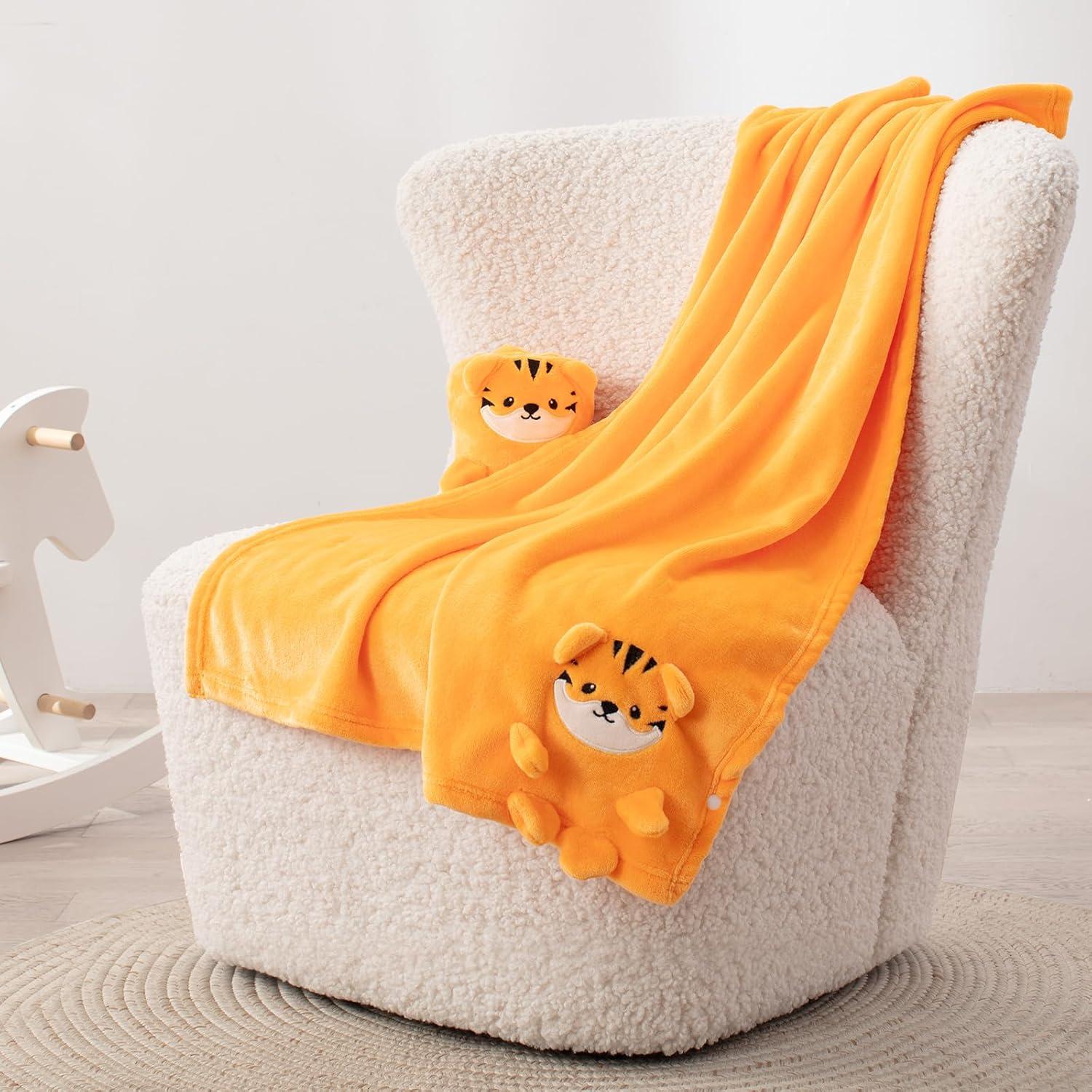 Manta para Bebé Babyhuggle Tigre Dorado 101.6x76.2 cm