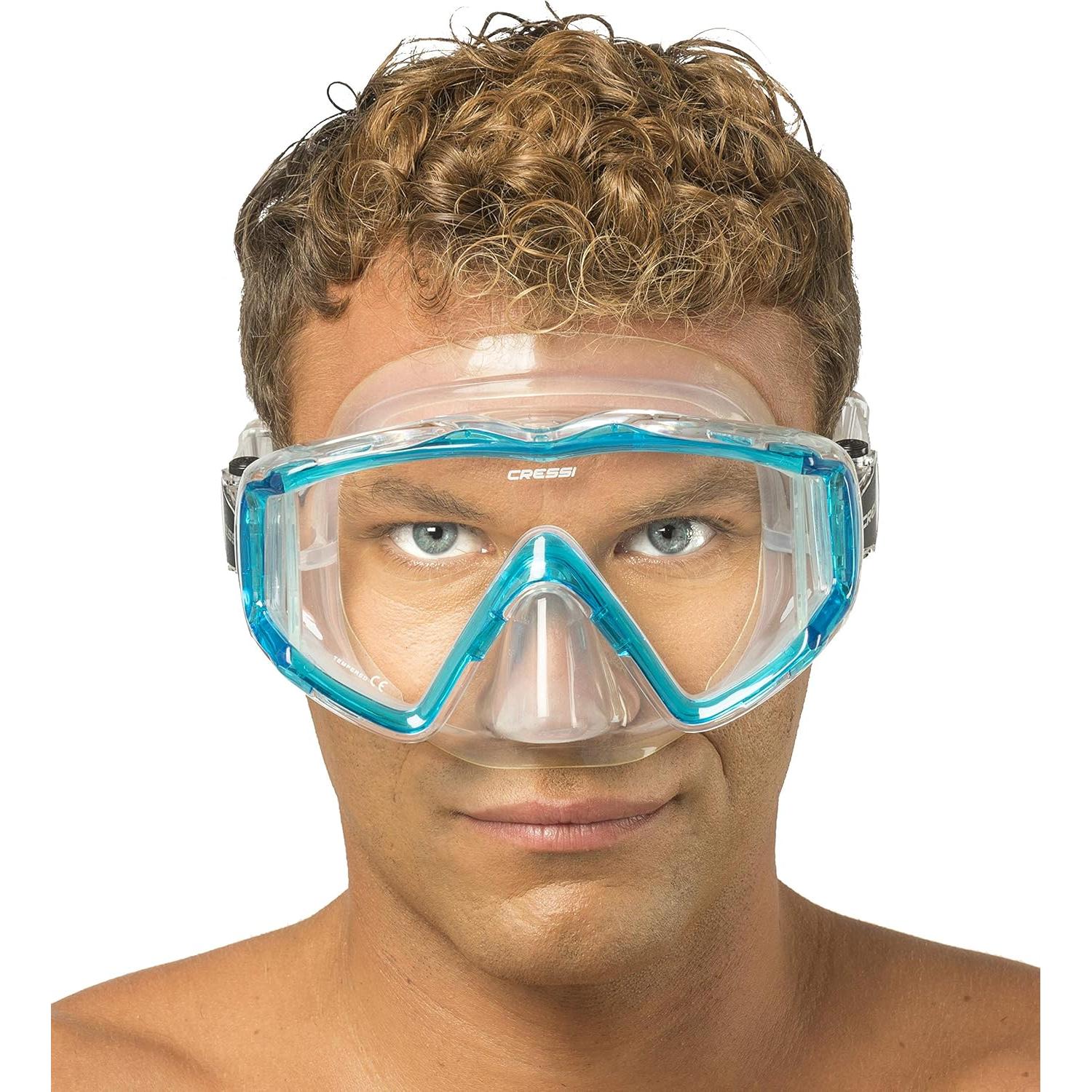 Máscara Cressi Pano 3 para Buceo y Snorkel - Visión Panorámica