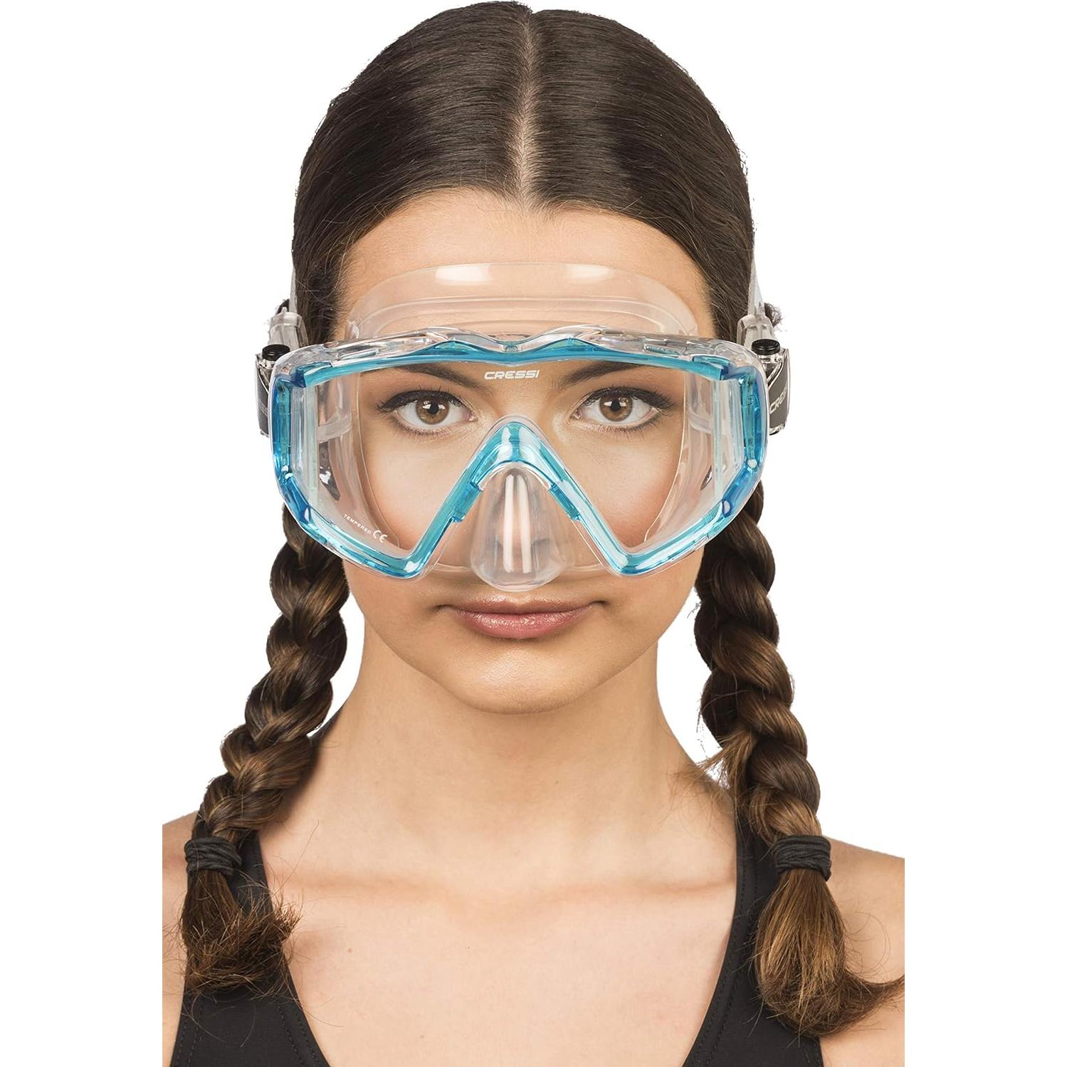 Máscara Cressi Pano 3 para Buceo y Snorkel - Visión Panorámica