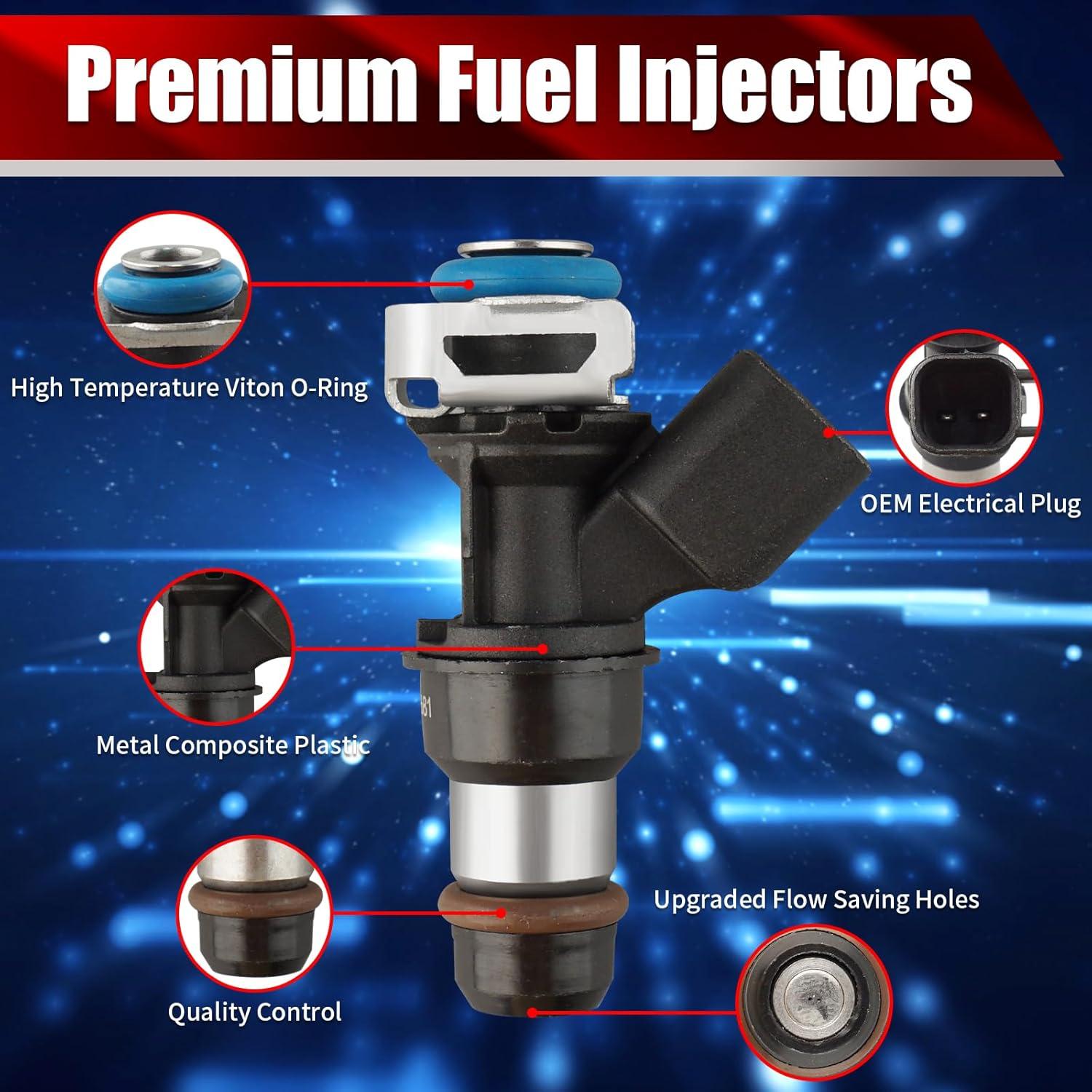 Juego de 8 Inyectores de Combustible MACAX 12580681 para Chevy/GMC