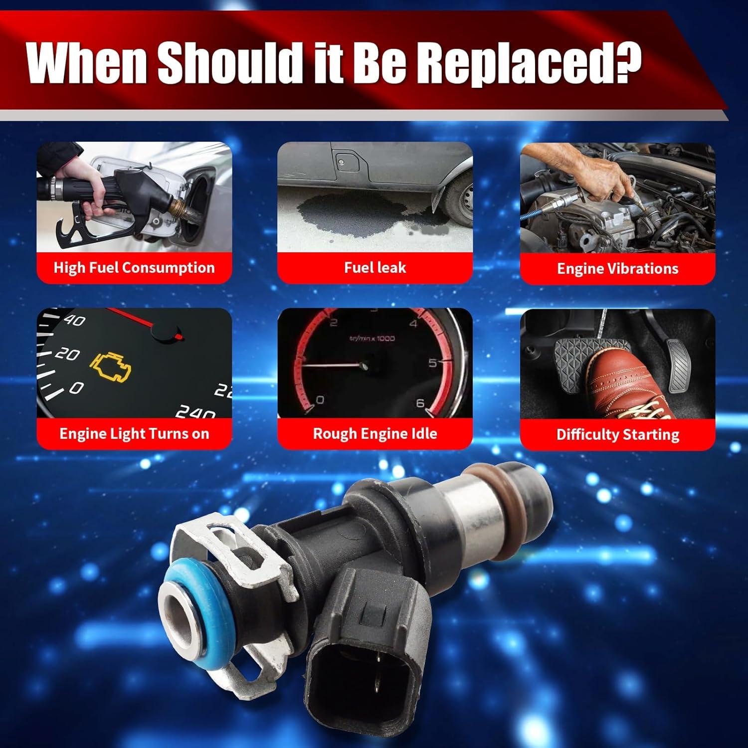 Juego de 8 Inyectores de Combustible MACAX 12580681 para Chevy/GMC