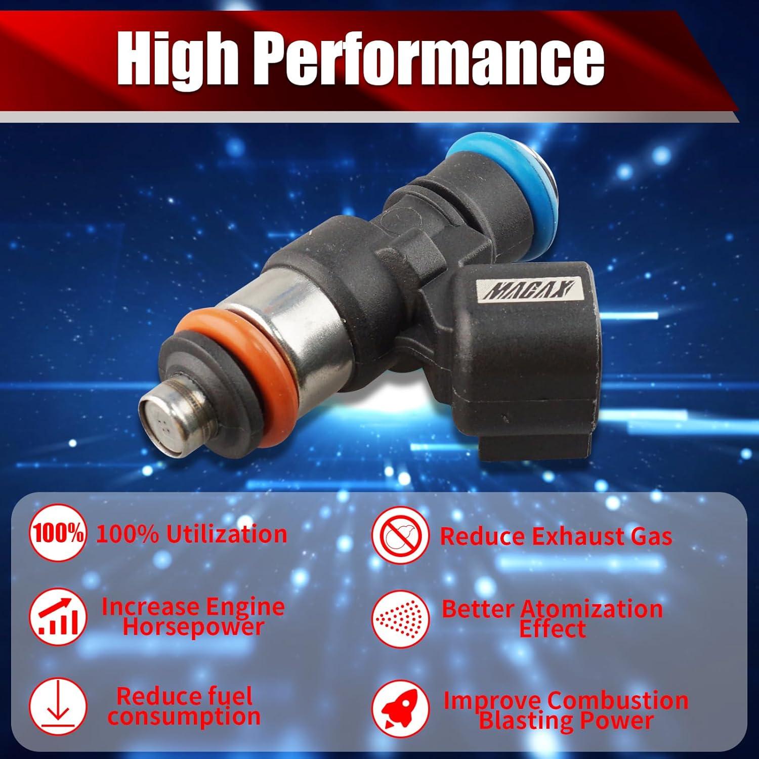 Juego de 6 Inyectores de Combustible MACAX 0280158191 para Ford