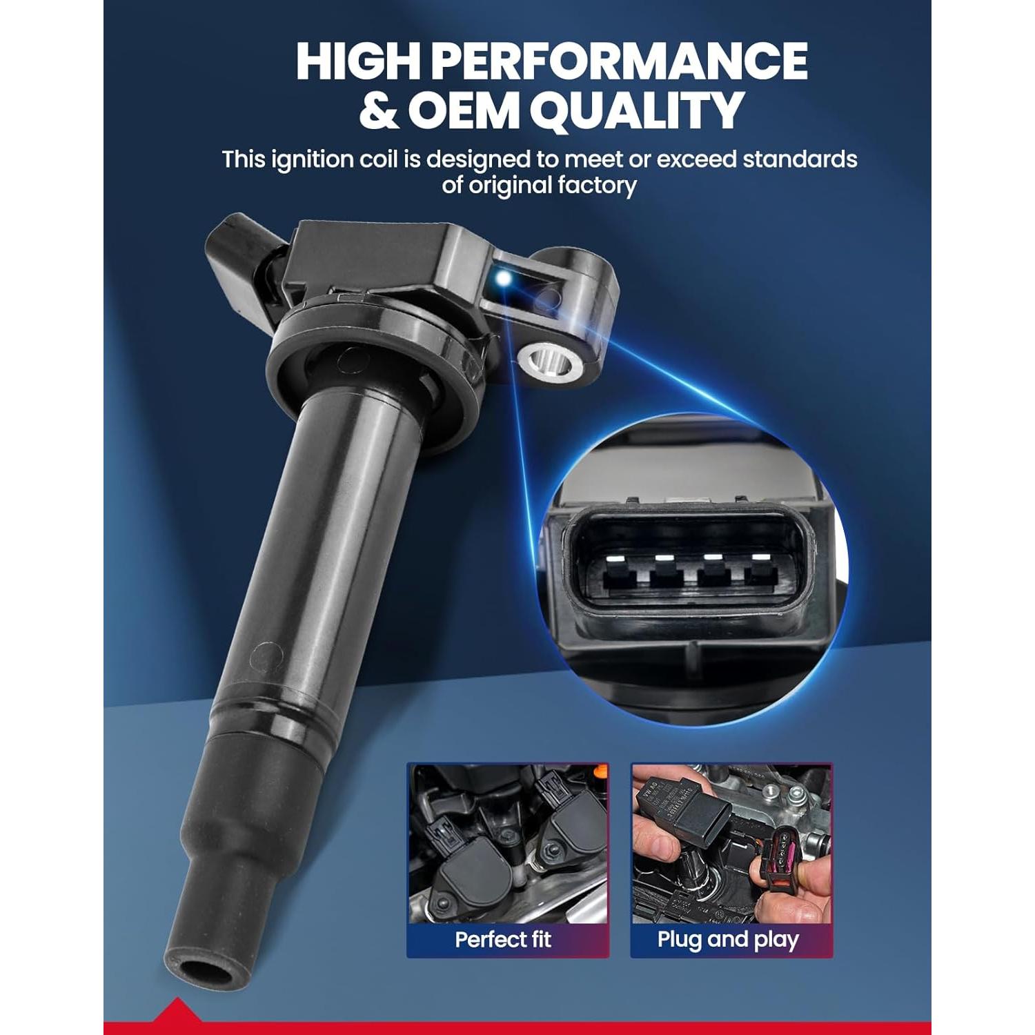 Bobinas de Encendido KAX UF267 6Pcs para Toyota y Lexus