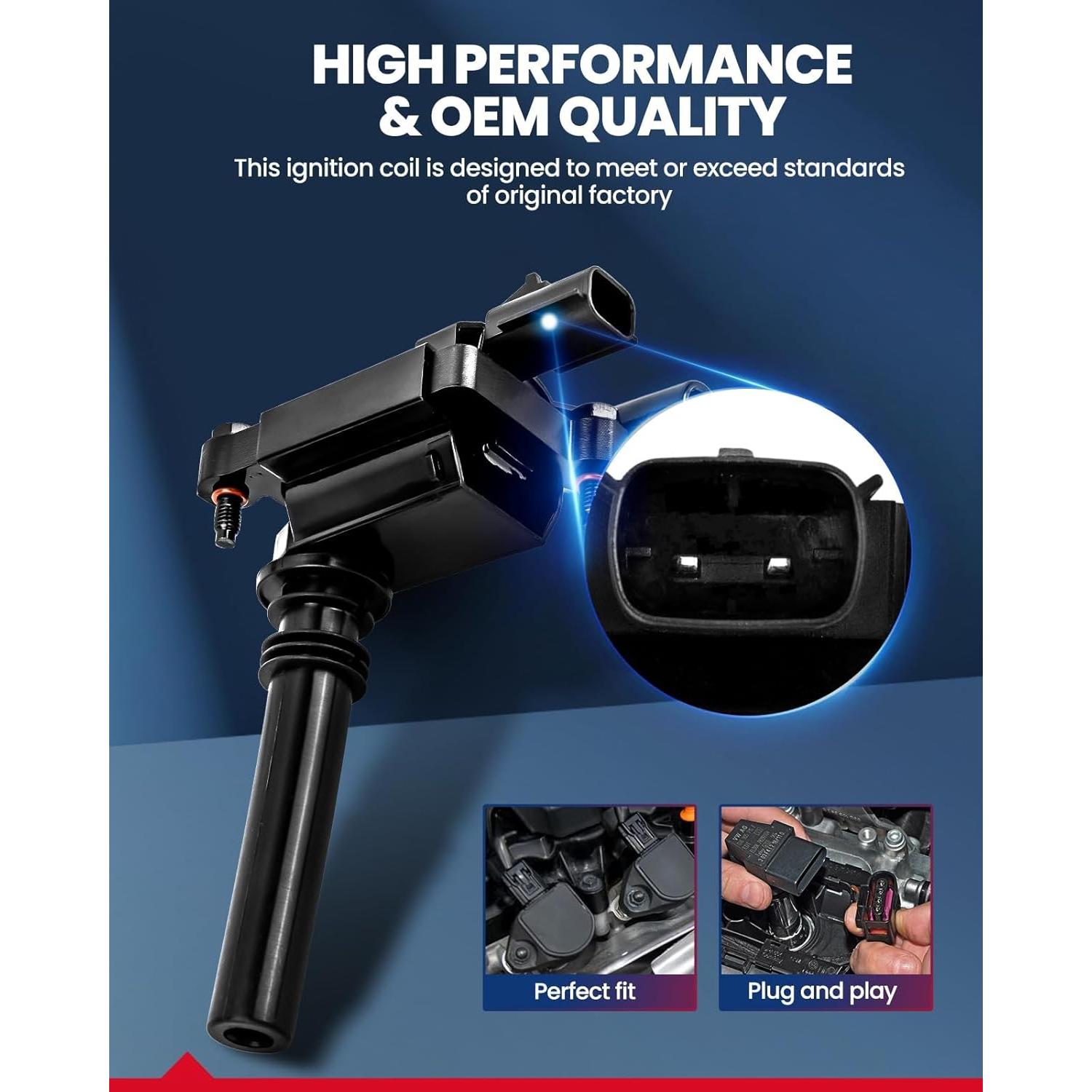 Bobina de Encendido KAX UF155 3 Paquetes Compatible Toyota