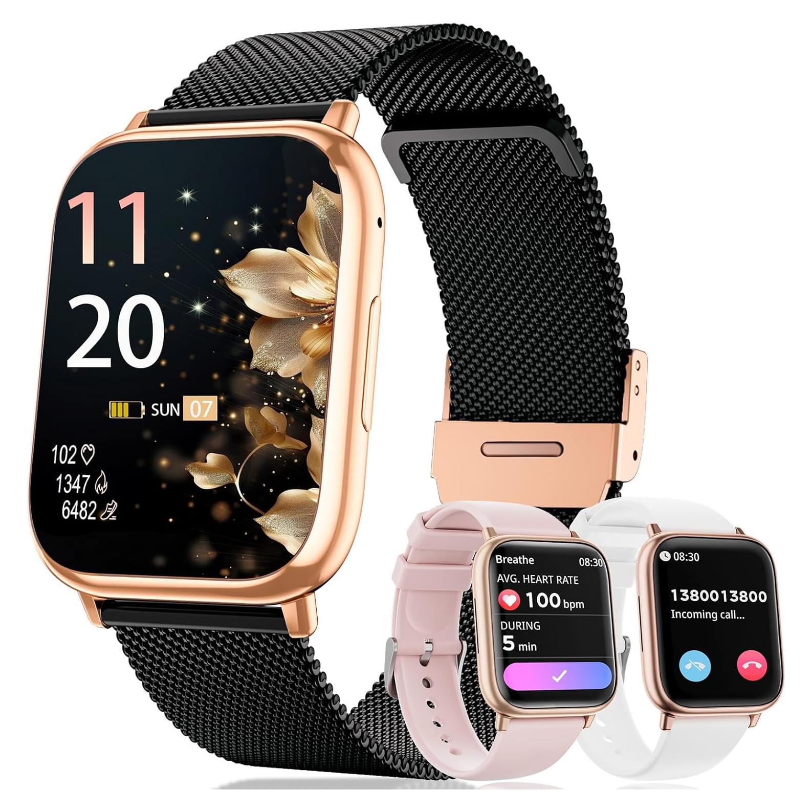 Reloj Inteligente RifePhi para Mujeres 1.83" Fitness IP68