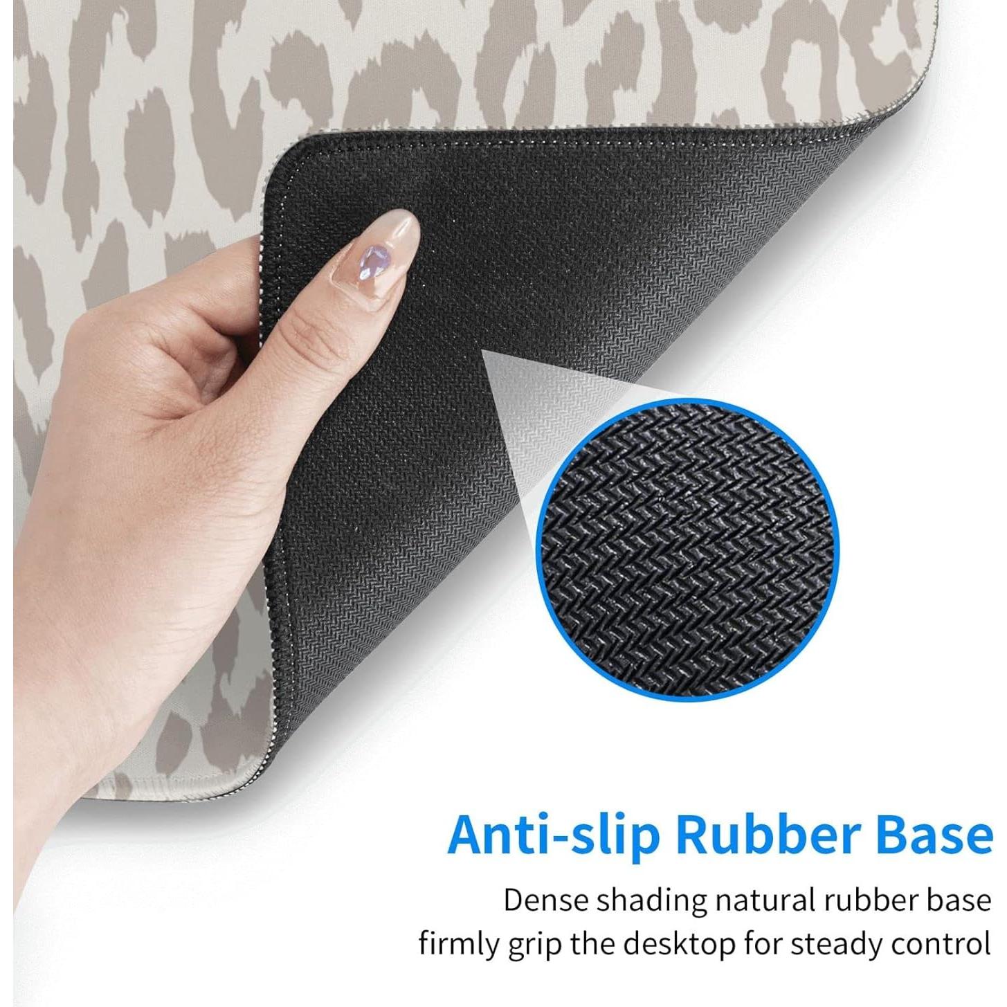 Alfombrilla de Ratón Grande PTPLMM Estampado Leopardo 80x30 cm