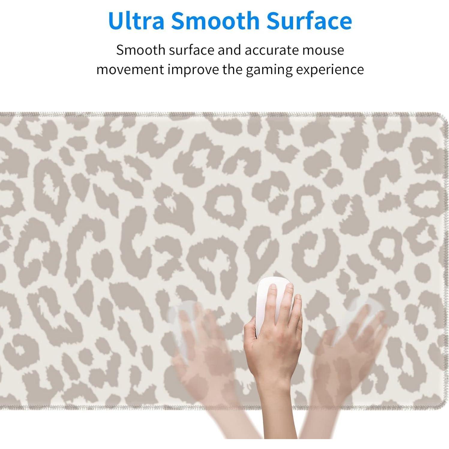 Alfombrilla de Ratón Grande PTPLMM Estampado Leopardo 80x30 cm