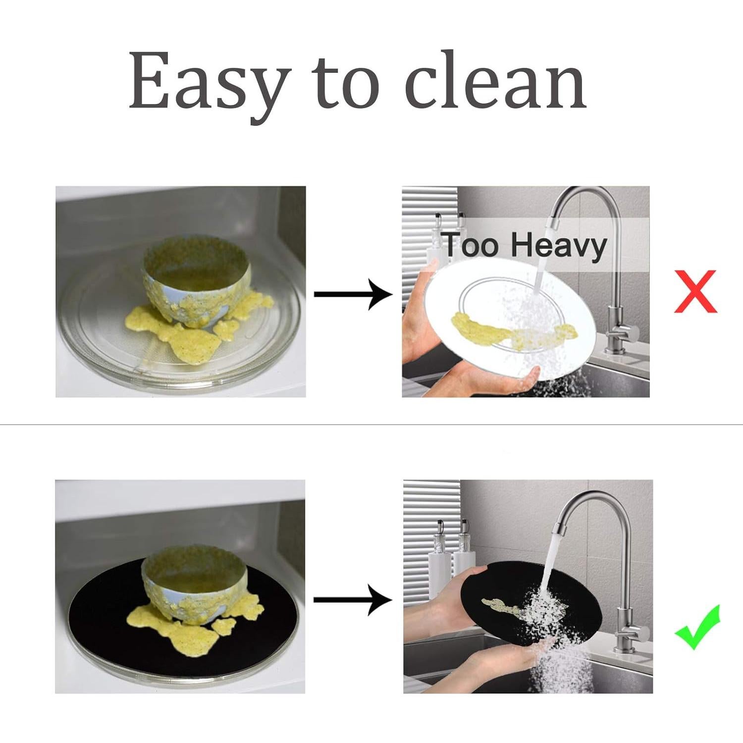 Alfombrilla de Silicona para Microondas KongNai 30cm Antiadherente