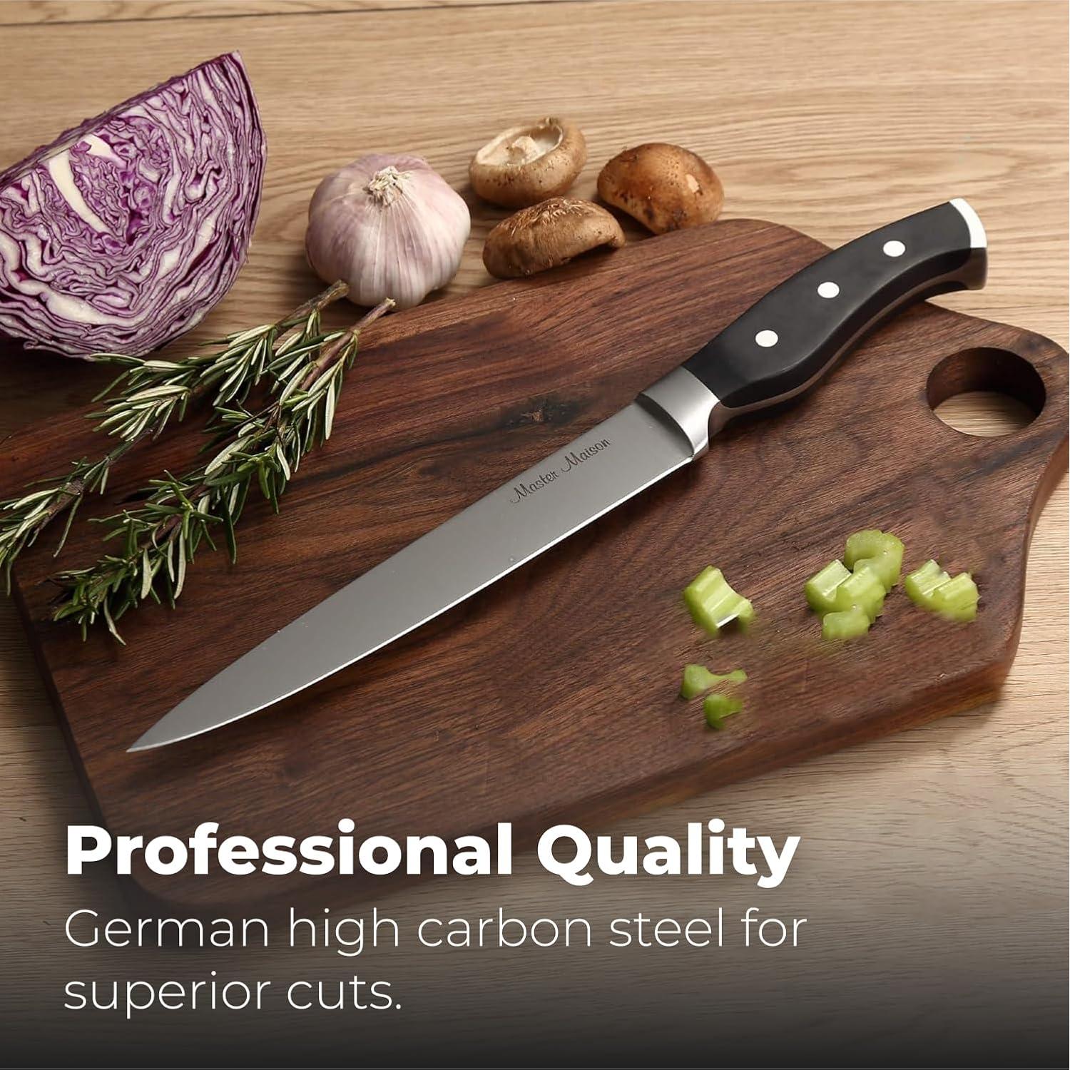 Juego de cuchillos de tallado Master Maison 20.32 cm acero inoxidable