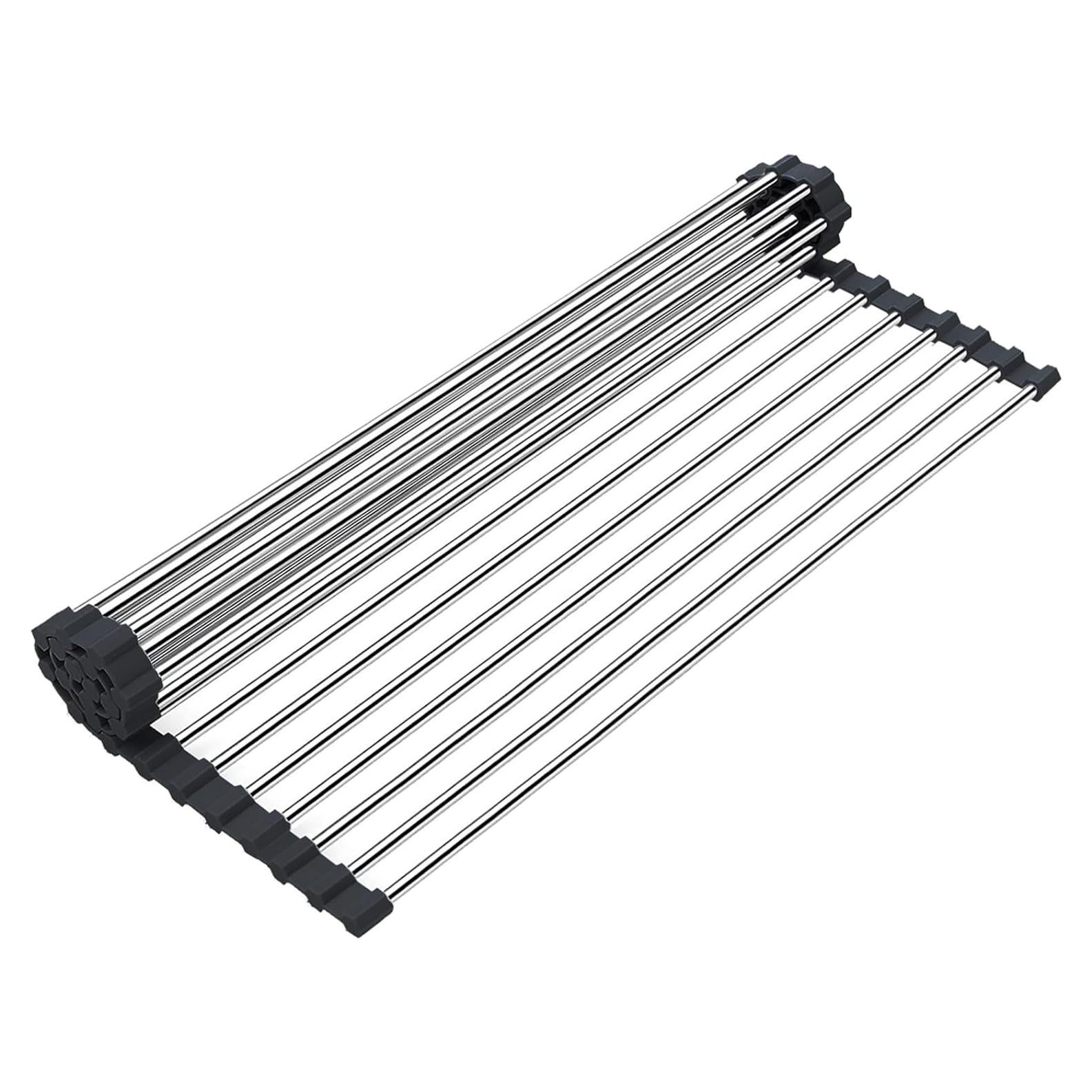 Estante de Secado de Platos Plegable Searik 43.2x39.9cm Acero Inoxidable