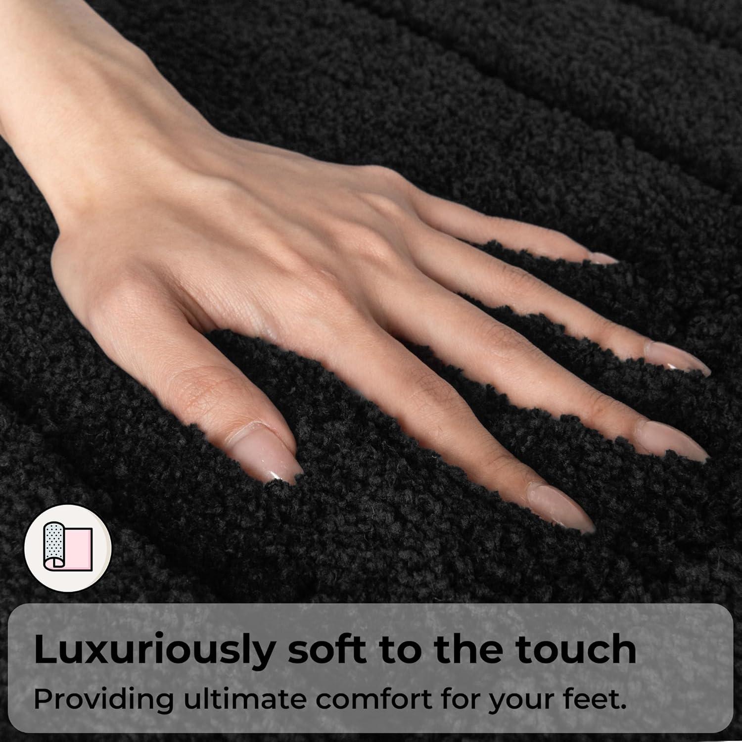 Conjunto de Alfombrillas de Baño GRANNY SAYS 2 Piezas Negro