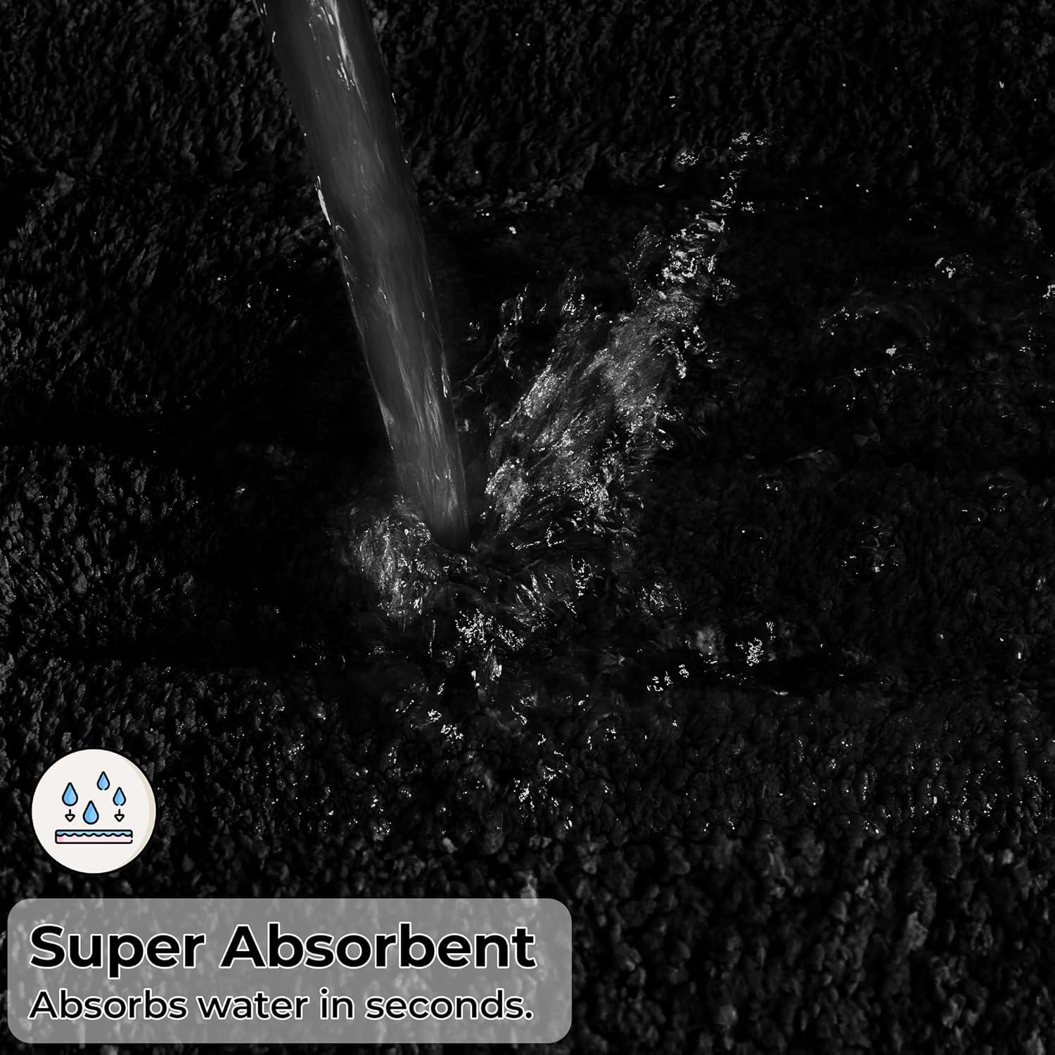 Conjunto de Alfombrillas de Baño GRANNY SAYS 2 Piezas Negro