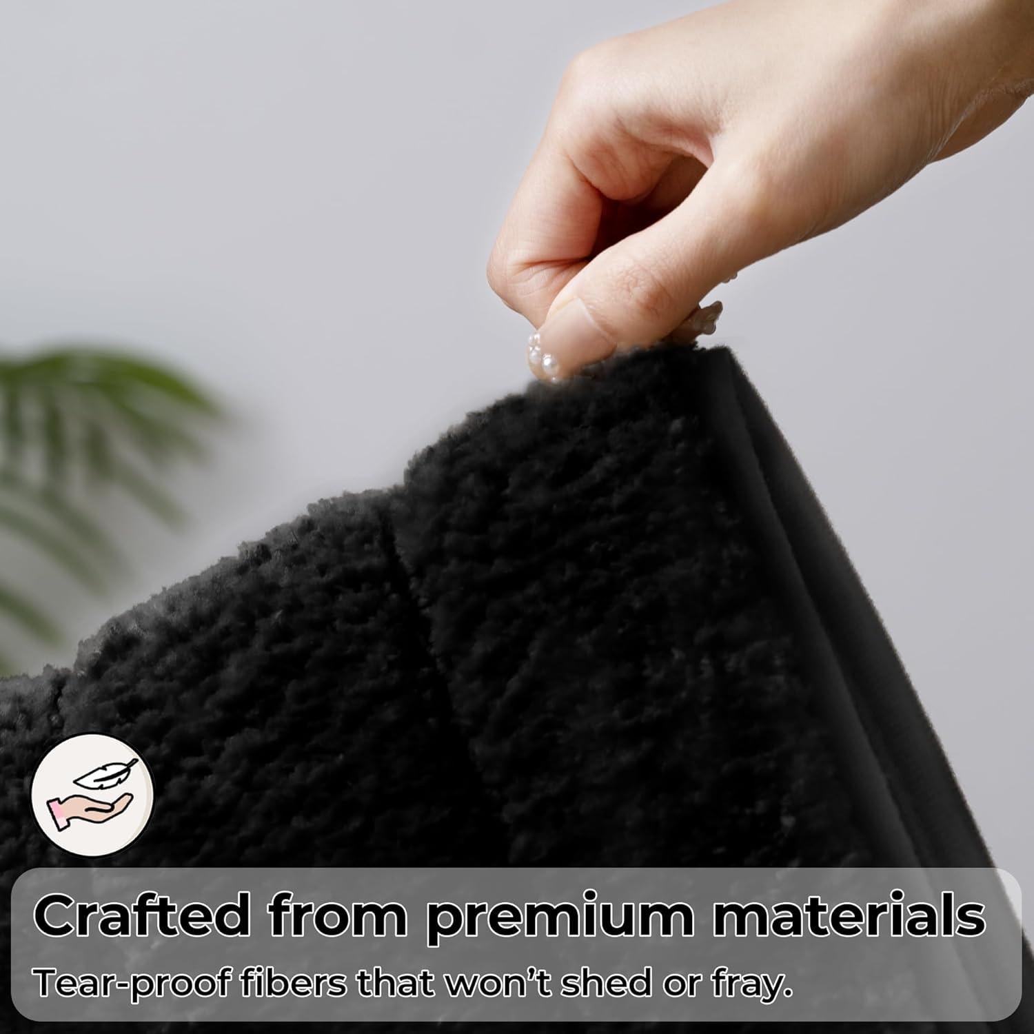 Conjunto de Alfombrillas de Baño GRANNY SAYS 2 Piezas Negro