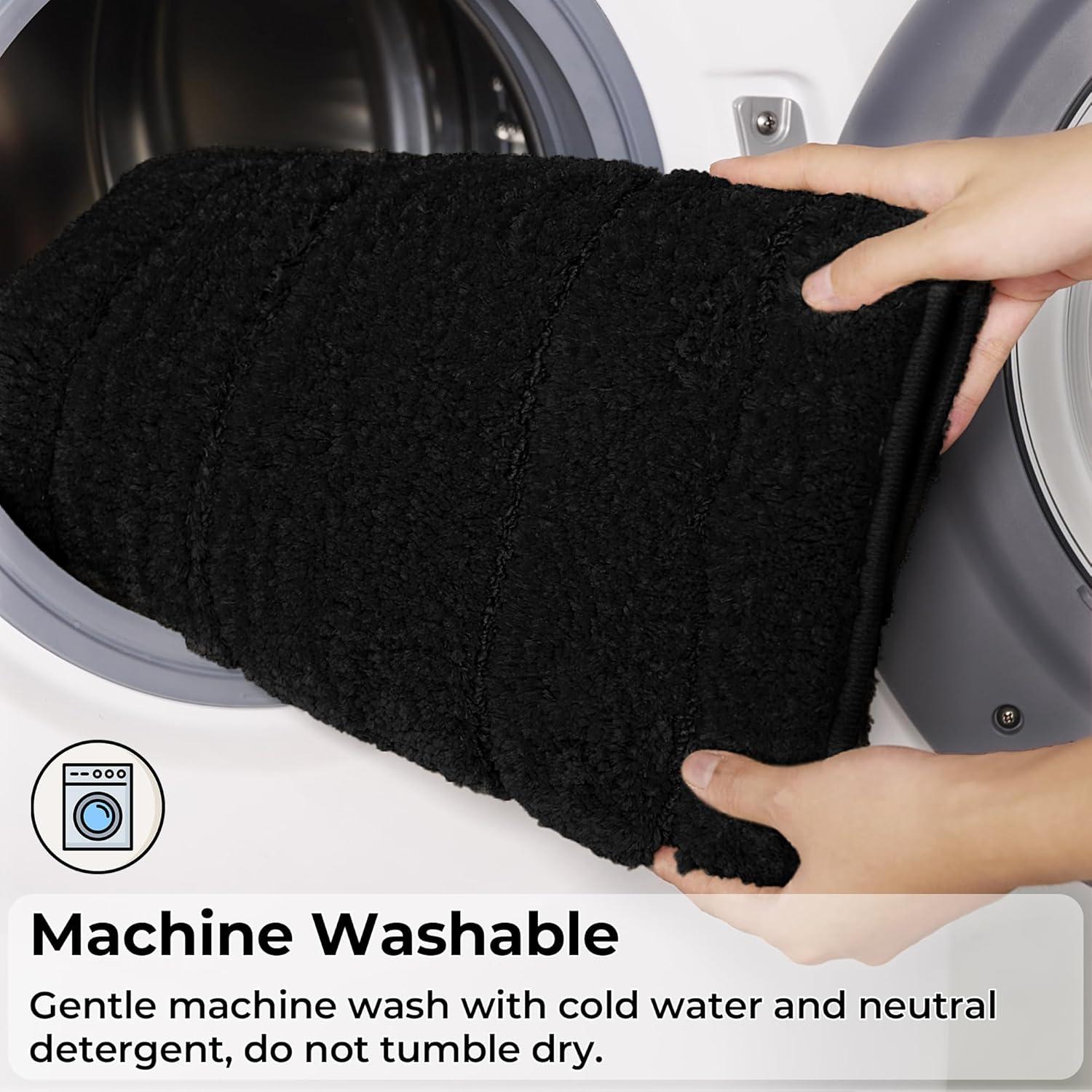 Conjunto de Alfombrillas de Baño GRANNY SAYS 2 Piezas Negro