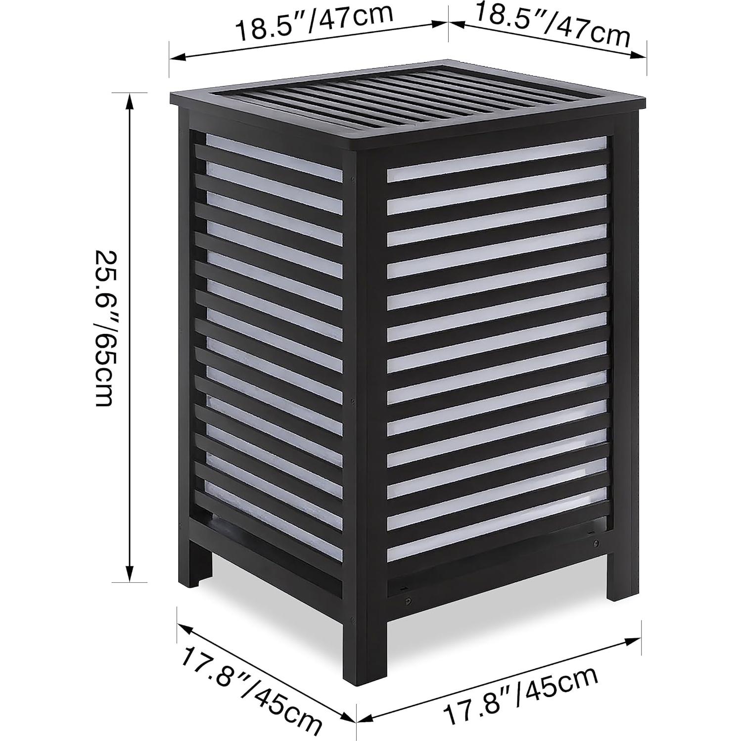 Cesta de Ropa Doble SMIBUY 120L con Tapa y Bolsa Extraíble