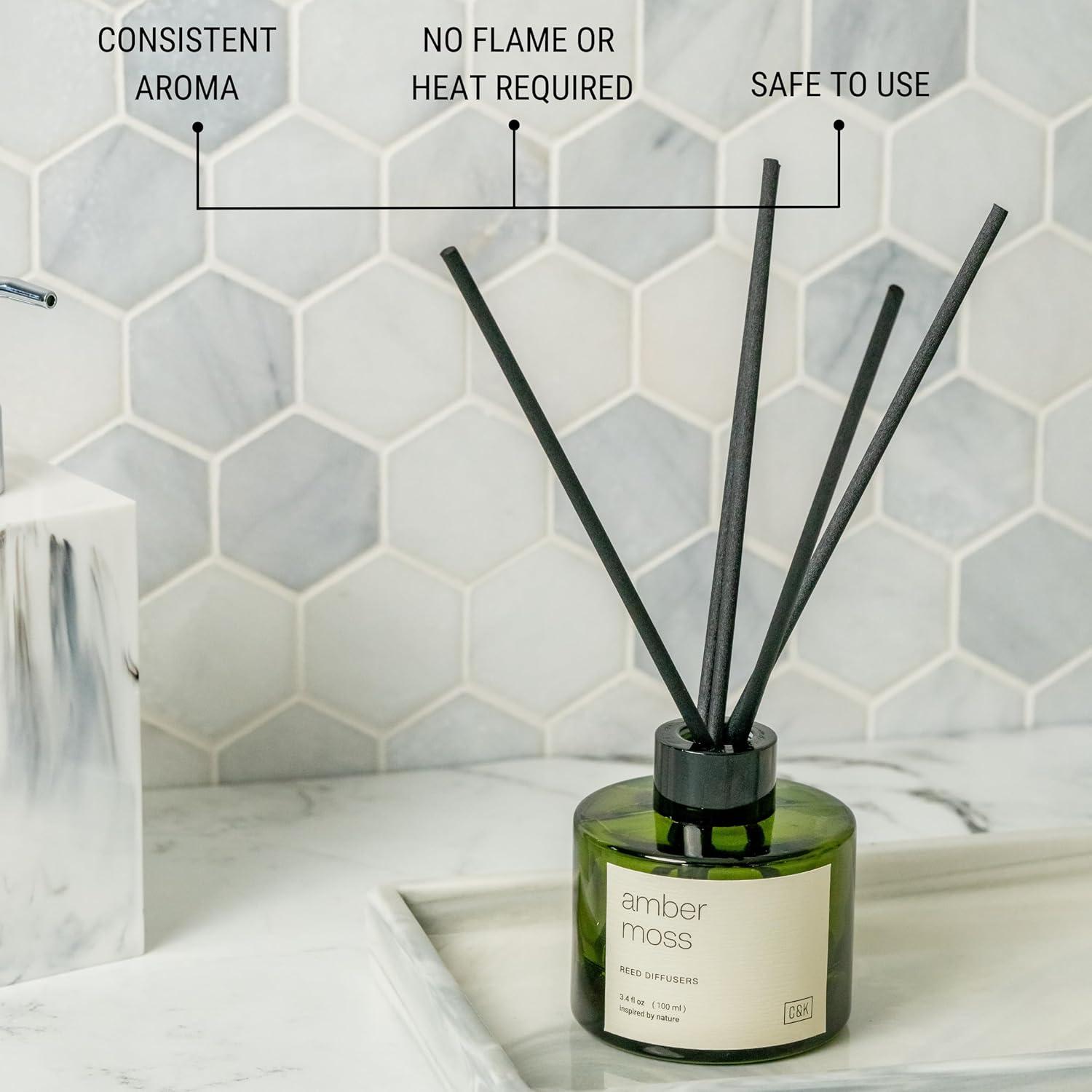 Difusor de cañas Craft & Kin 100ml Musgo Ámbar para hogar