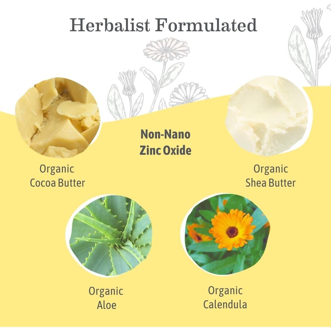 Earth Mama Barra Solar Tinte Mineral SPF 40 Claro/Medio