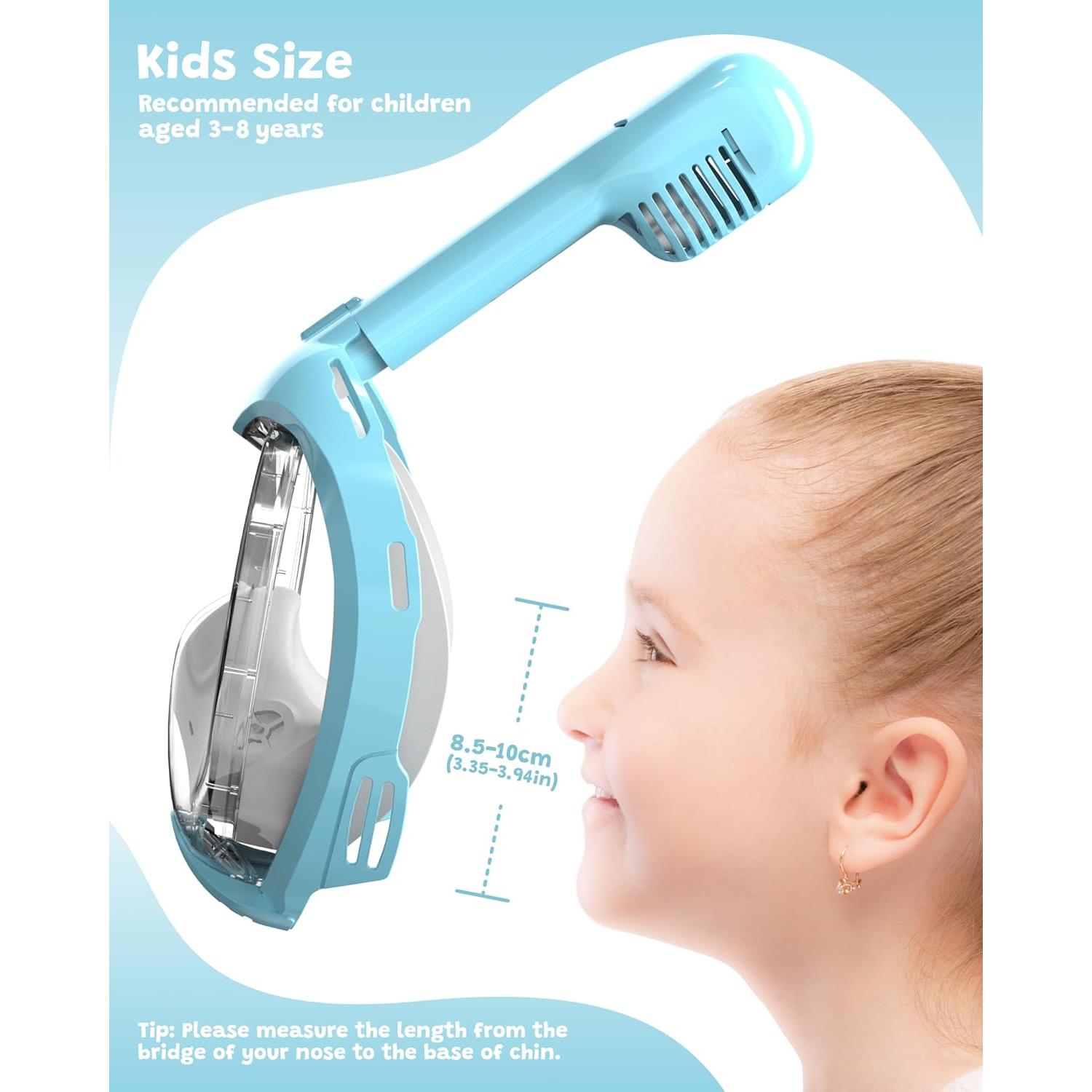 Máscara de Snorkel Completa ACURE Niños 3-8 Años Antivaho