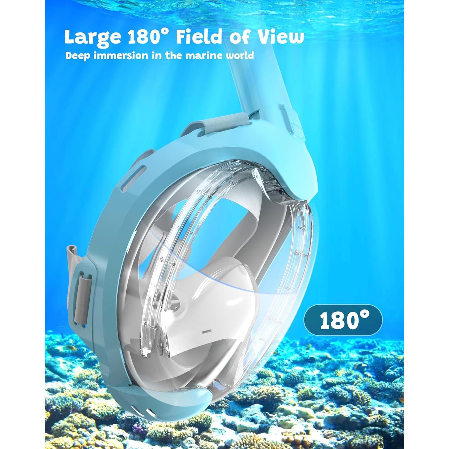 Máscara de Snorkel Completa ACURE Niños 3-8 Años Antivaho