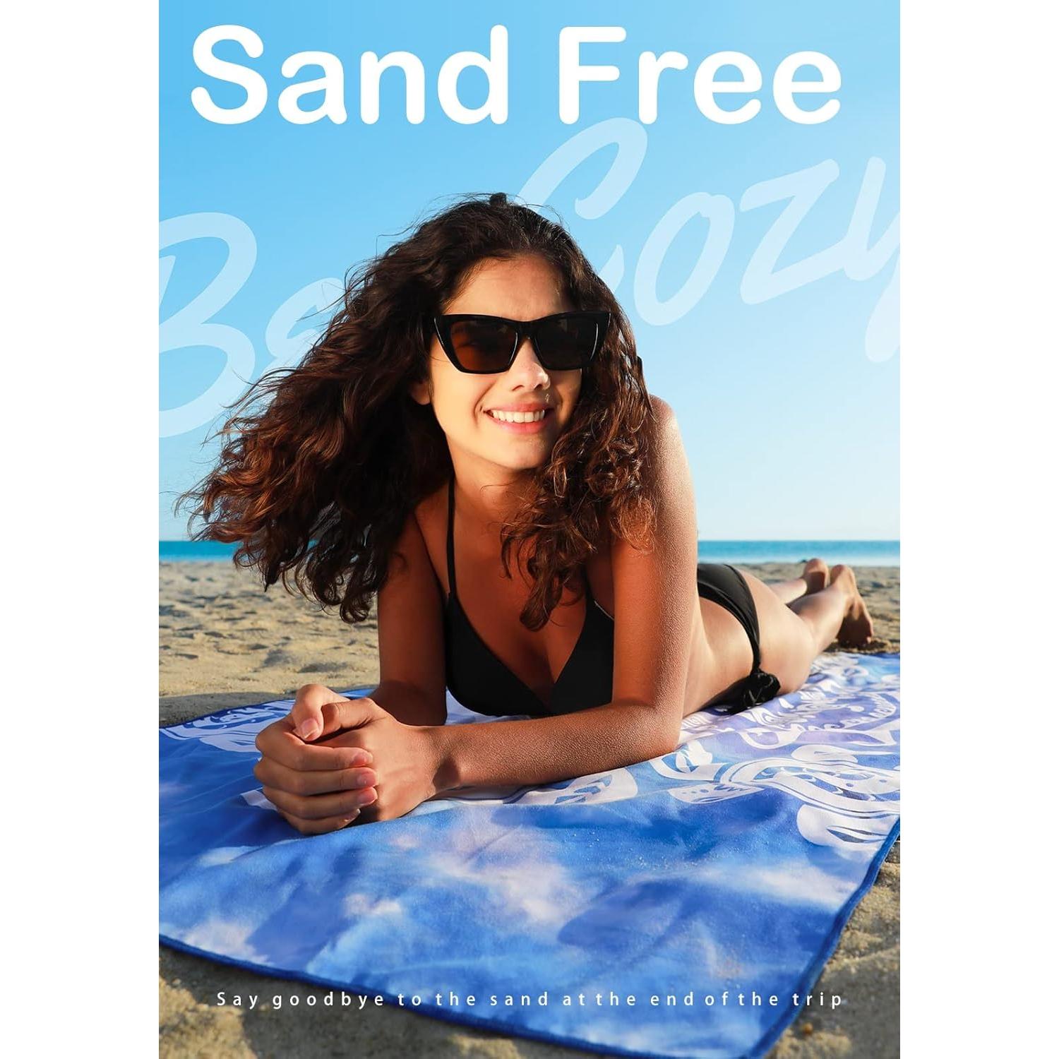 Toallas de Playa Microfibra Widdonen 2 Paquete 81x180 cm