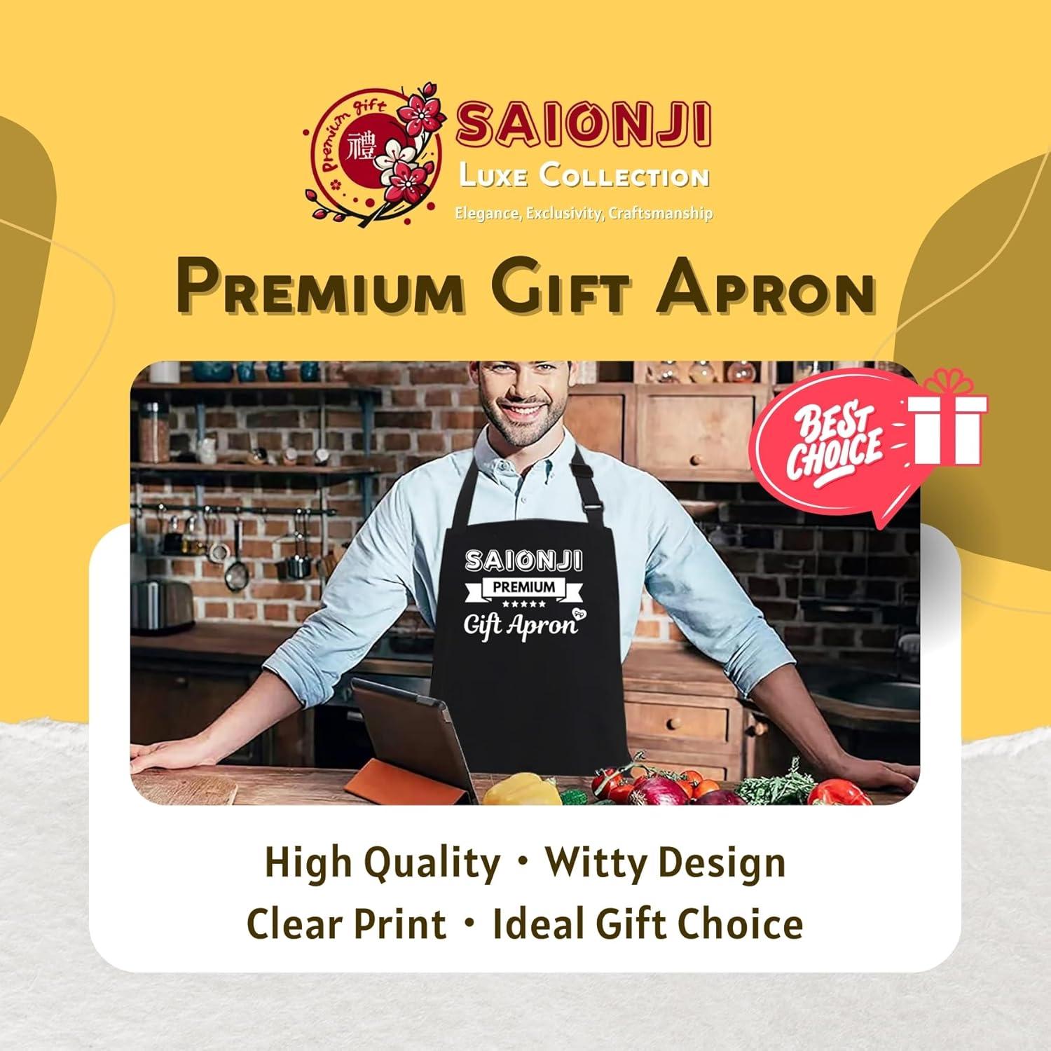 Delantal de Cocina Ajustable Besa al Chef - Poliester con Bolsillos