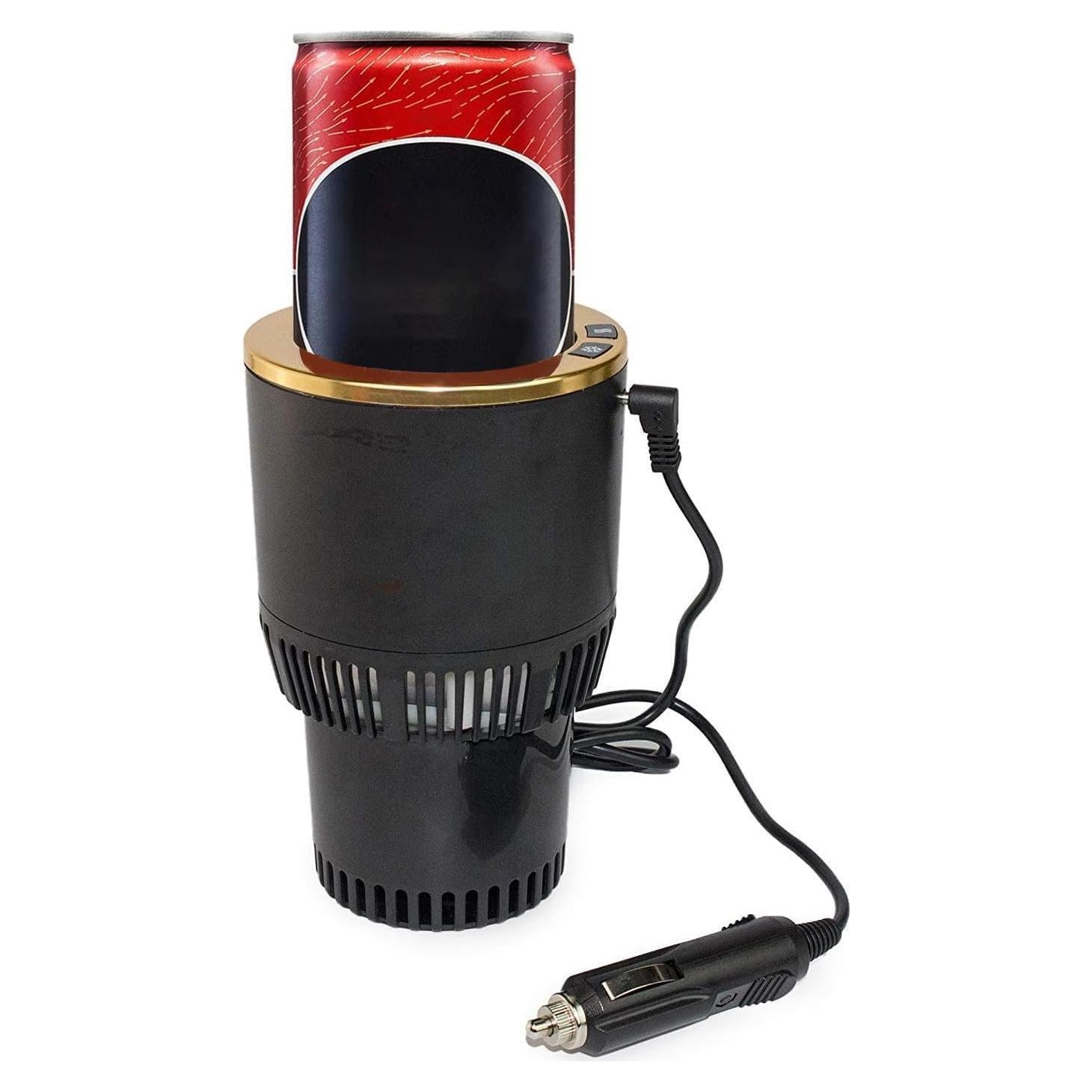 Enfriador y Calentador de Tazas 2-en-1 Yesinaly Negro/Dorado