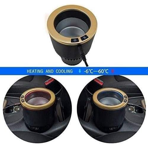Enfriador y Calentador de Tazas 2-en-1 Yesinaly Negro/Dorado