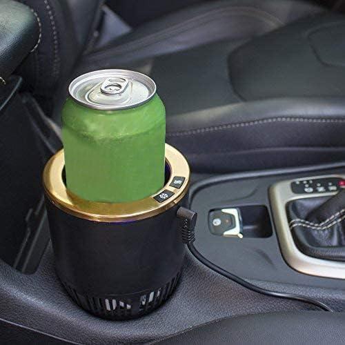 Enfriador y Calentador de Tazas 2-en-1 Yesinaly Negro/Dorado