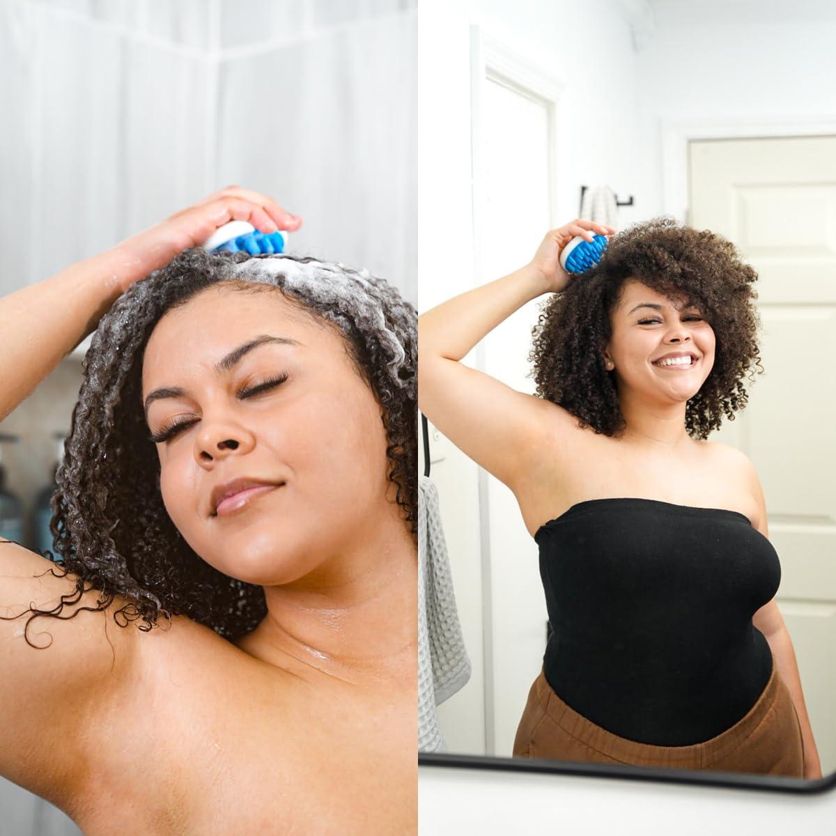 Masajeador de cuero cabelludo Zyllion ZMA-12 - Paquete de 2