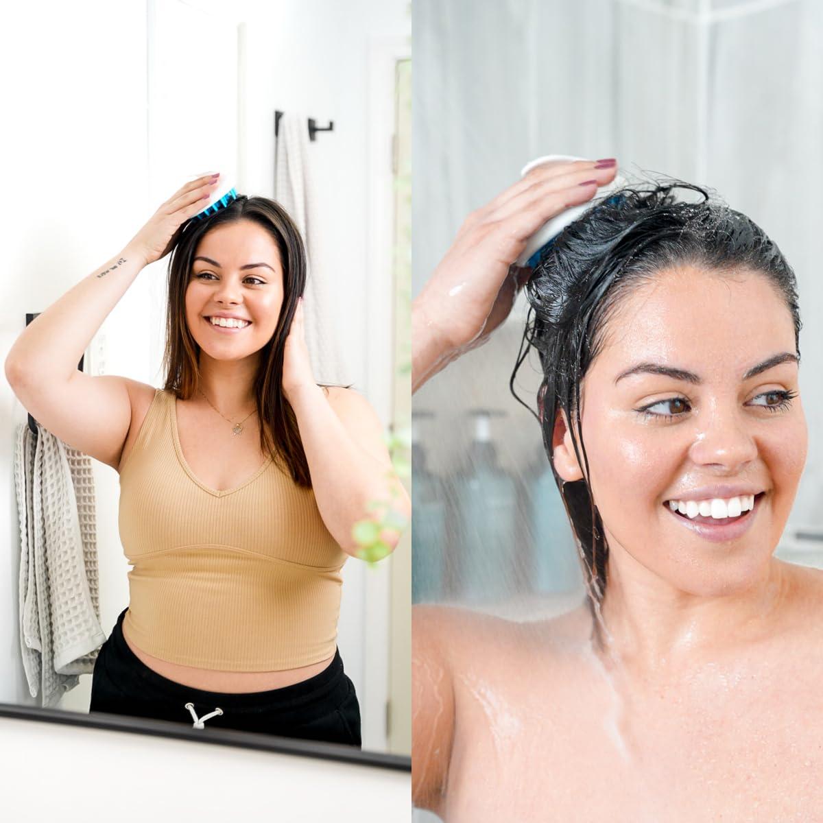 Masajeador de cuero cabelludo Zyllion ZMA-12 - Paquete de 2