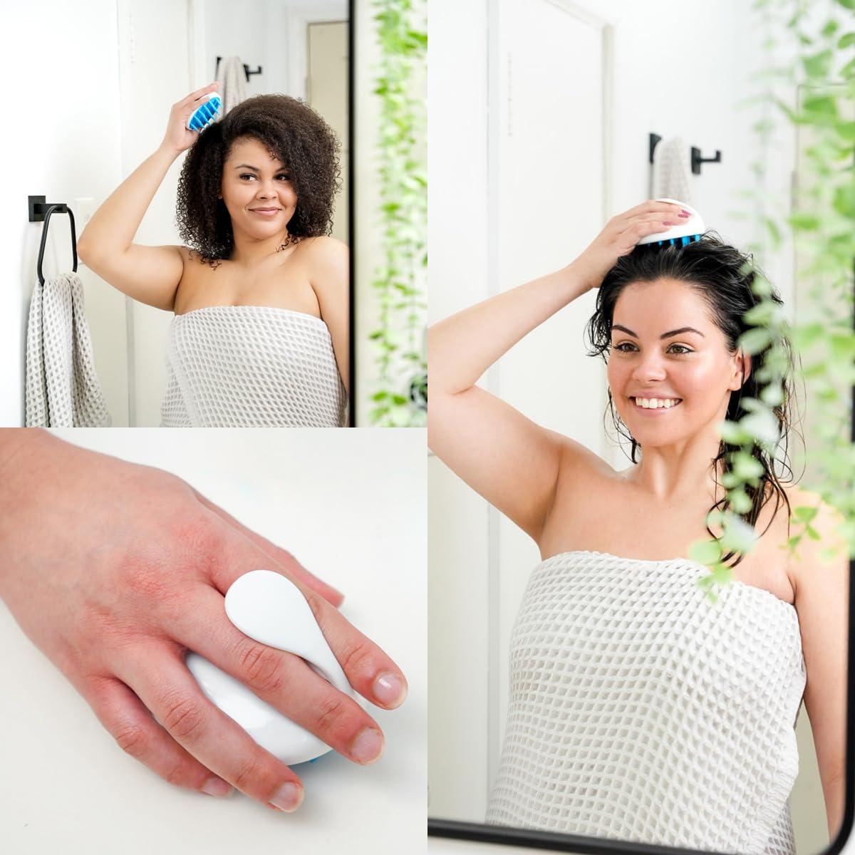 Masajeador de cuero cabelludo Zyllion ZMA-12 - Paquete de 2