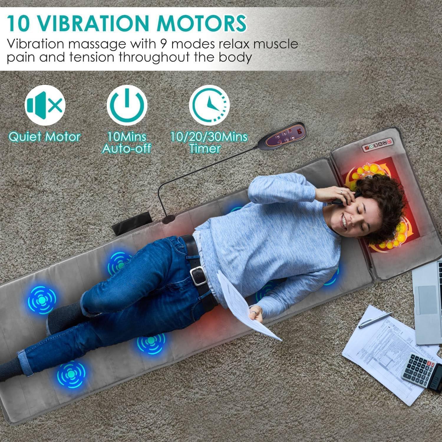 Alfombrilla de Masaje Completo TeqHome con Calor y 10 Motores