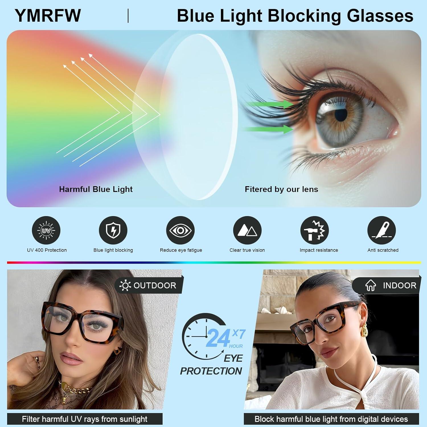 Gafas bloqueadoras de luz azul UV400 Retro para Hombre y Mujer