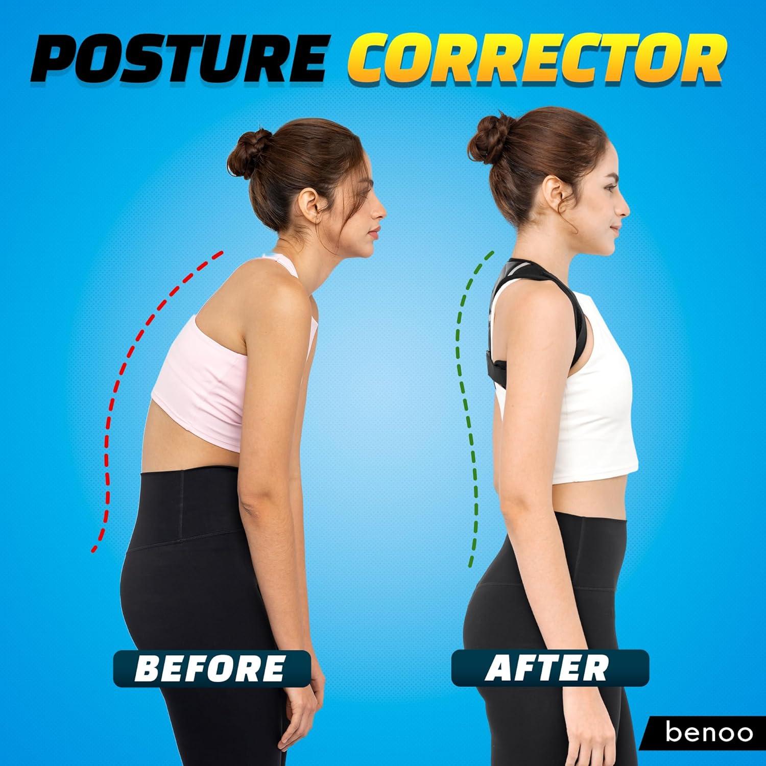 Corrector de Postura Benoo Ajustable para Hombres y Mujeres S/M