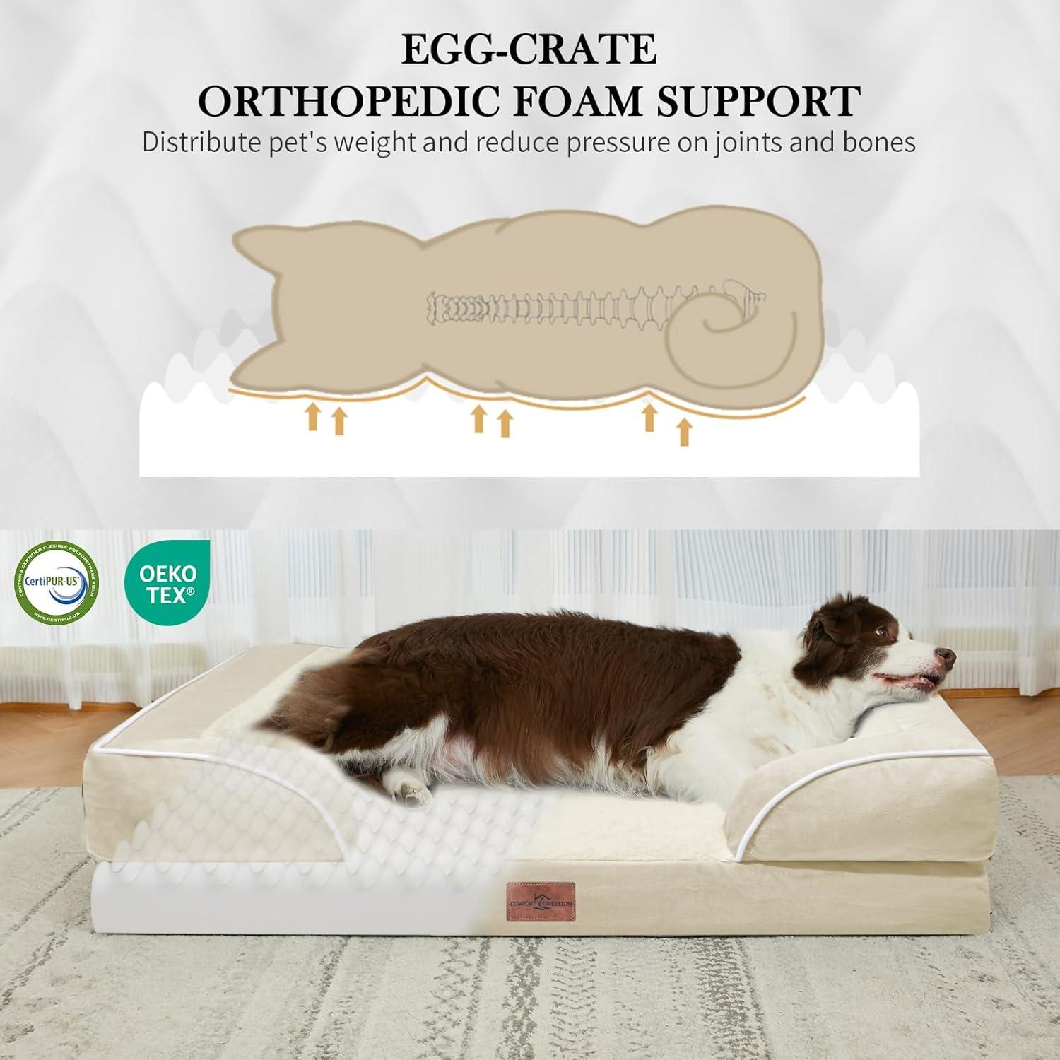 Cama Ortopédica para Perros Comfort Expression 50.8x35.6 cm Beige
