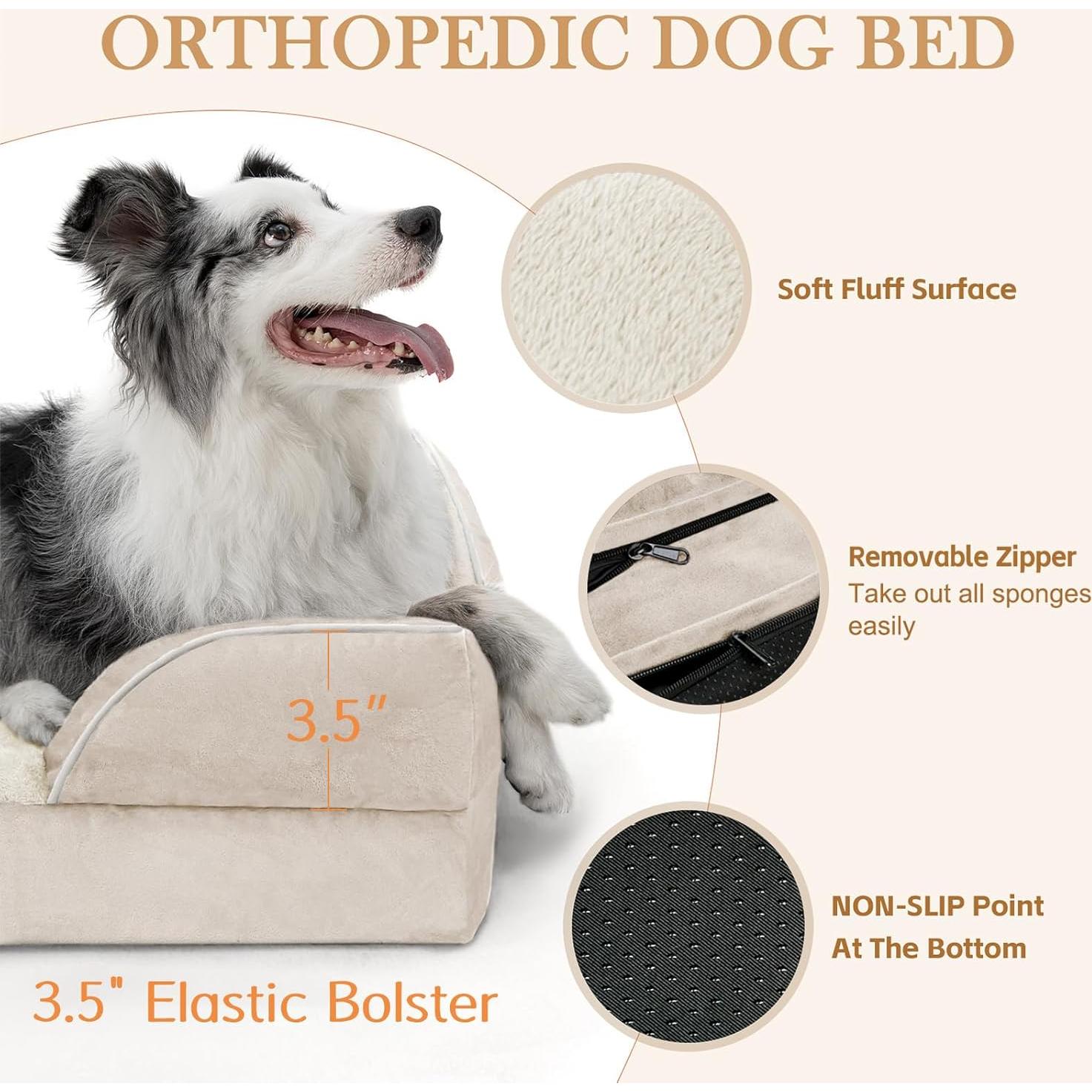 Cama Ortopédica para Perros Comfort Expression 50.8x35.6 cm Beige