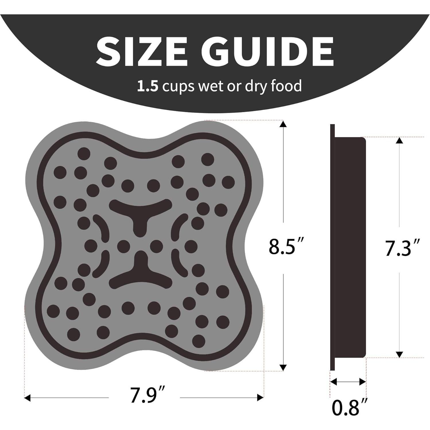 Cuenco de Alimentación Lenta MCHXN Antiahogo Negro 22.86cm